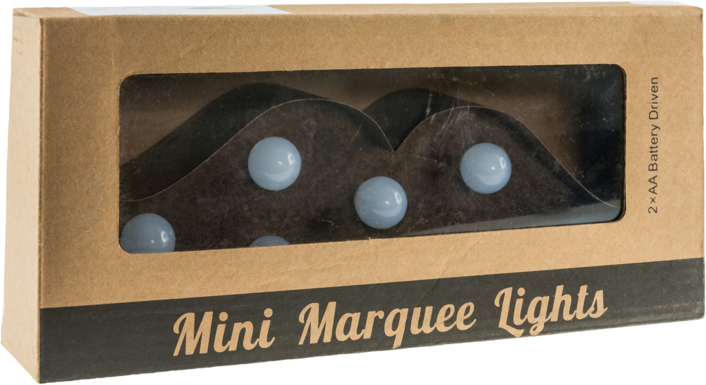 MARQUEE LIGHTS LED Dekolicht »Moustache«, 7 flammig, Leuchtmittel LED-Modul | LED fest integriert, Wandlampe, Tischlampe Moustache mit 7 festverbauten LEDs - 23x8 cm