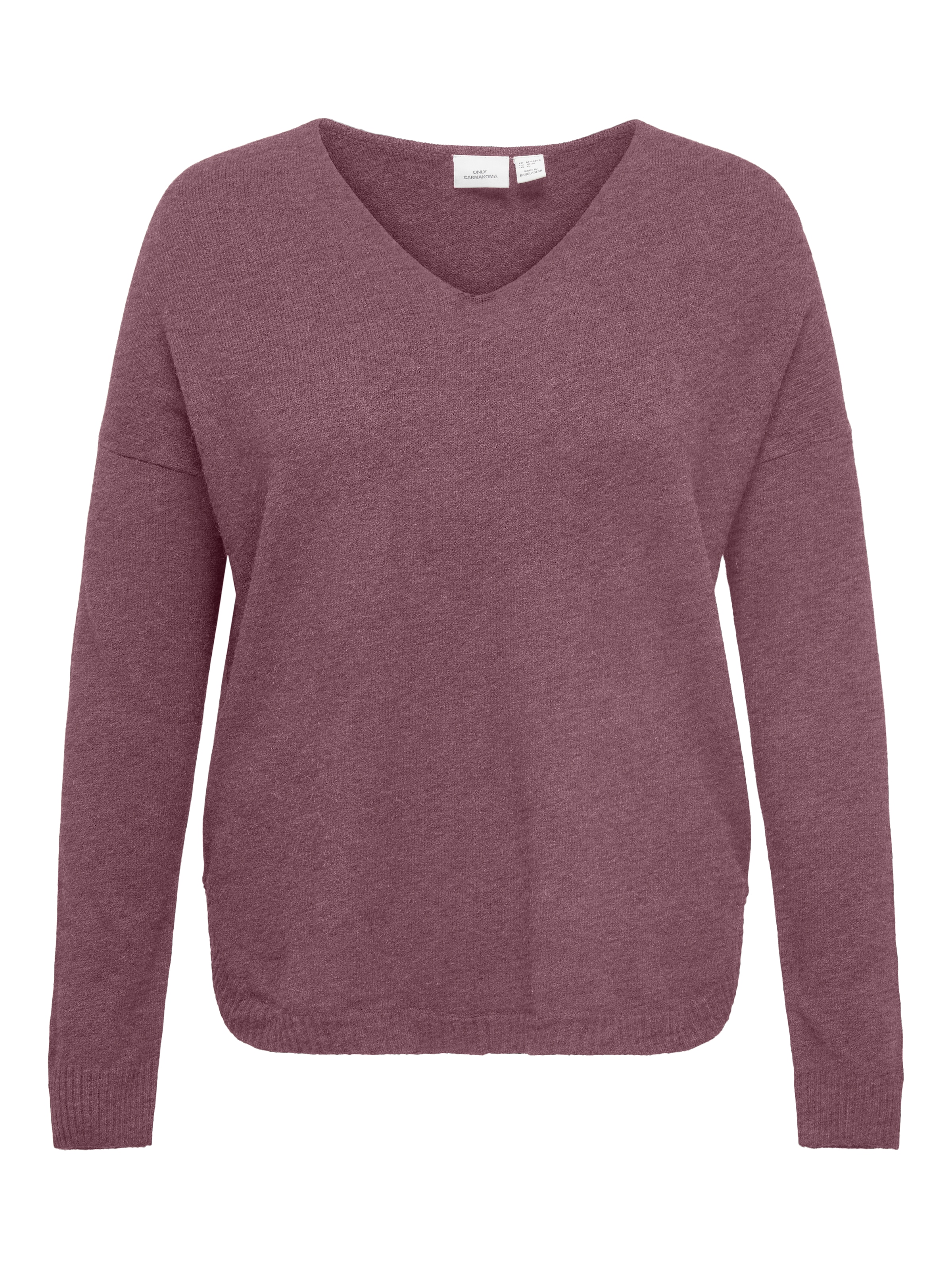 ONLY CARMAKOMA V-Ausschnitt-Pullover "CARMARGARETA LS PULLOVER KNT NOOS" günstig online kaufen