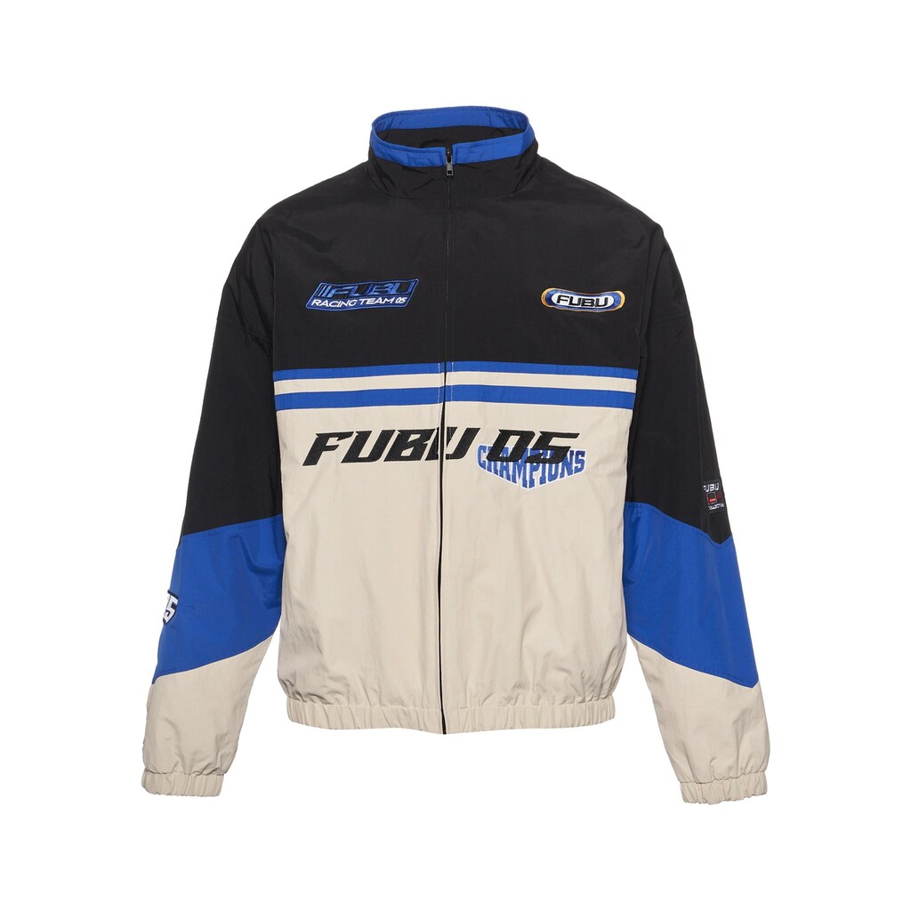 Fubu Trainingsjacke »Fubu Herren FM233-003-1 FUBU Corporate Track Jacket«, (1 St.), ohne Kapuze
