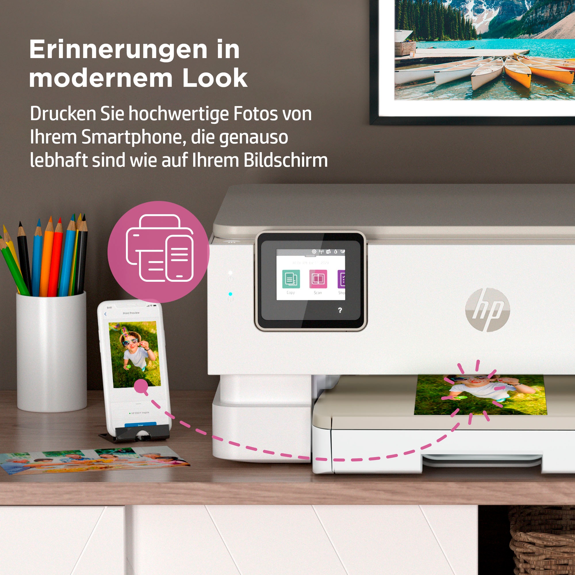 HP Multifunktionsdrucker »Envy Inspire 7220e«, Mit HP Instant Ink 3 Probemonate gratis drucken