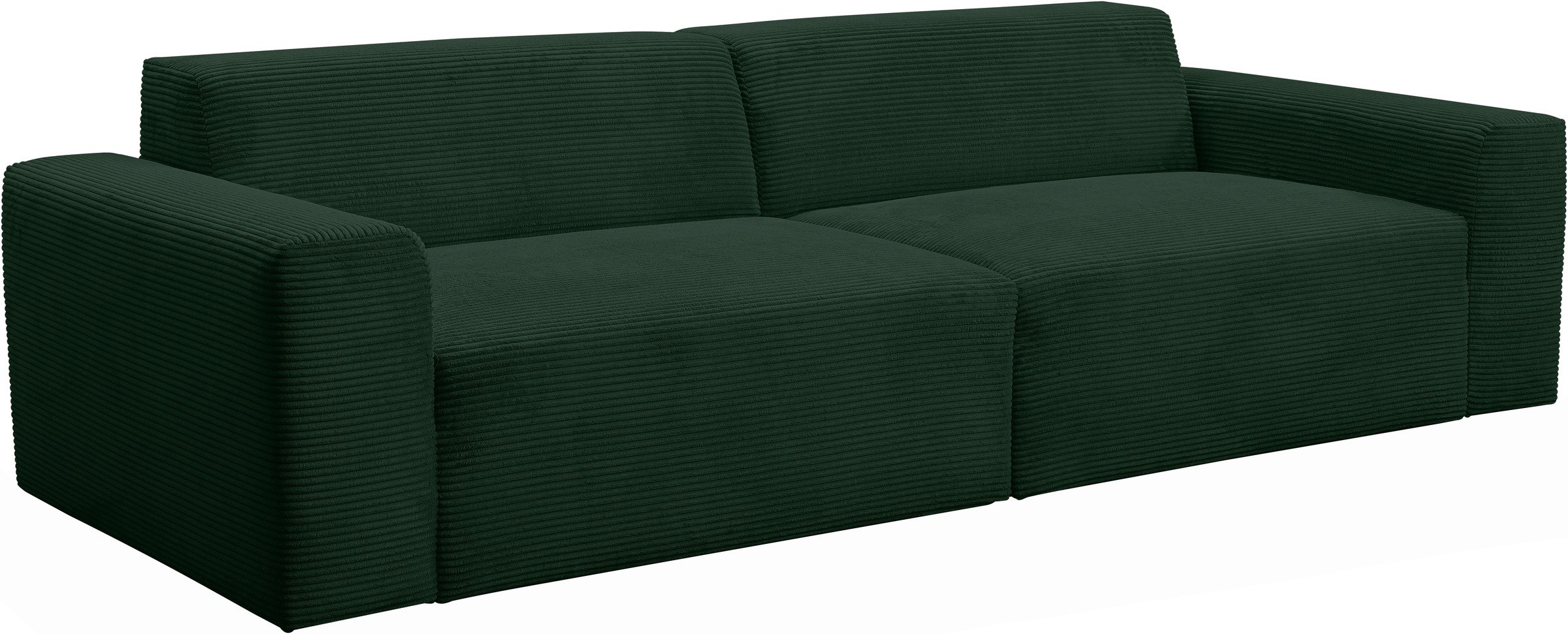 WERK2 Sofa »Zeus 3-Sitzer, Big-Sofa, Breite 256cm, Tiefe 105cm, modern und bequem«, Curvy Trend 3-Sitzer mit urbaner Optik