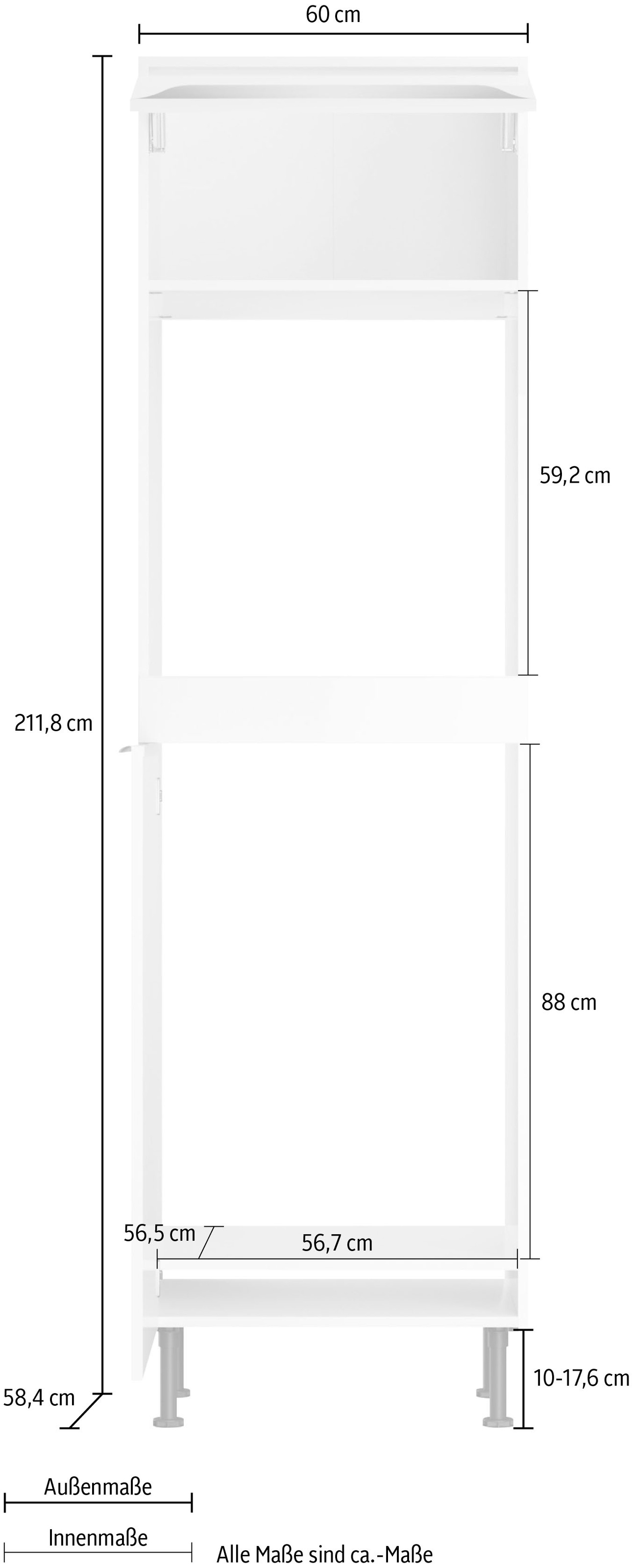 KOCHSTATION Backofen/Kühlumbauschrank »KS-Aken«