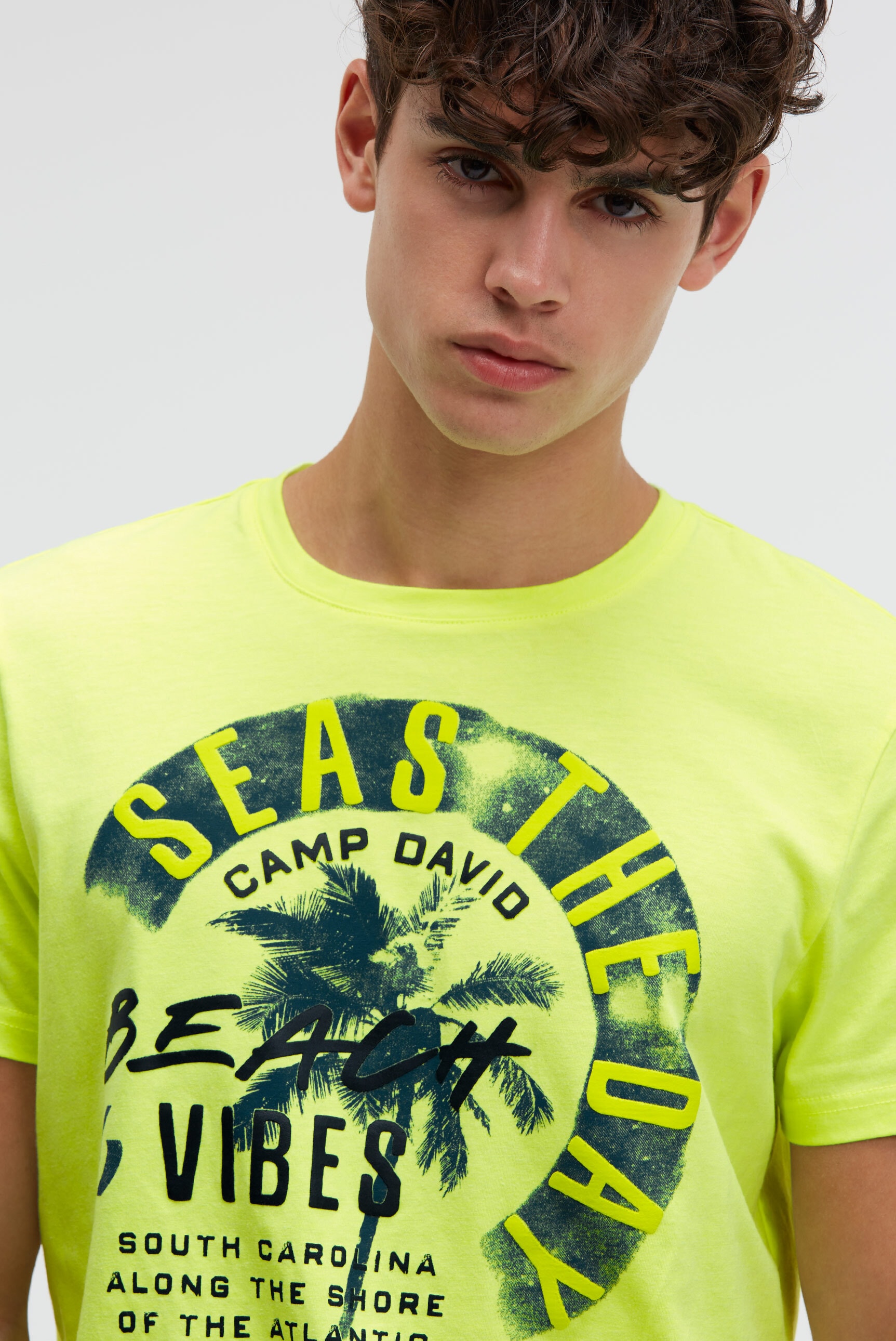 CAMP DAVID Rundhalsshirt aus Baumwolle