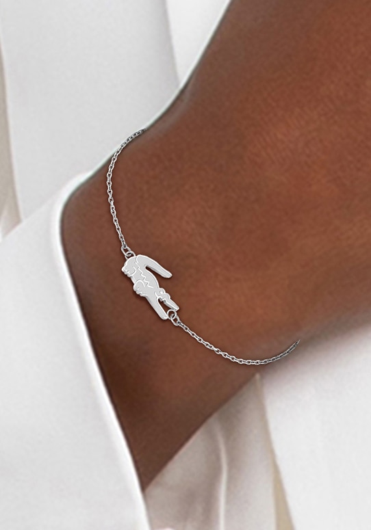 Lacoste Armband »Schmuck Edelstahl Armband Ankerkette CROCODILE«