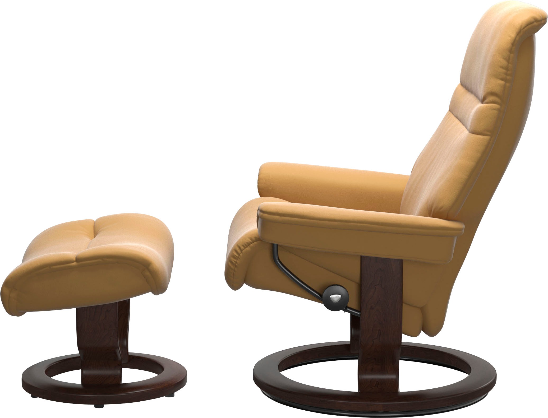 Thumbnail - Stressless Relaxsessel "Sunrise", (Set, Relaxsessel mit Hocker), mit Classic Base, Größe M, Gestell Braun