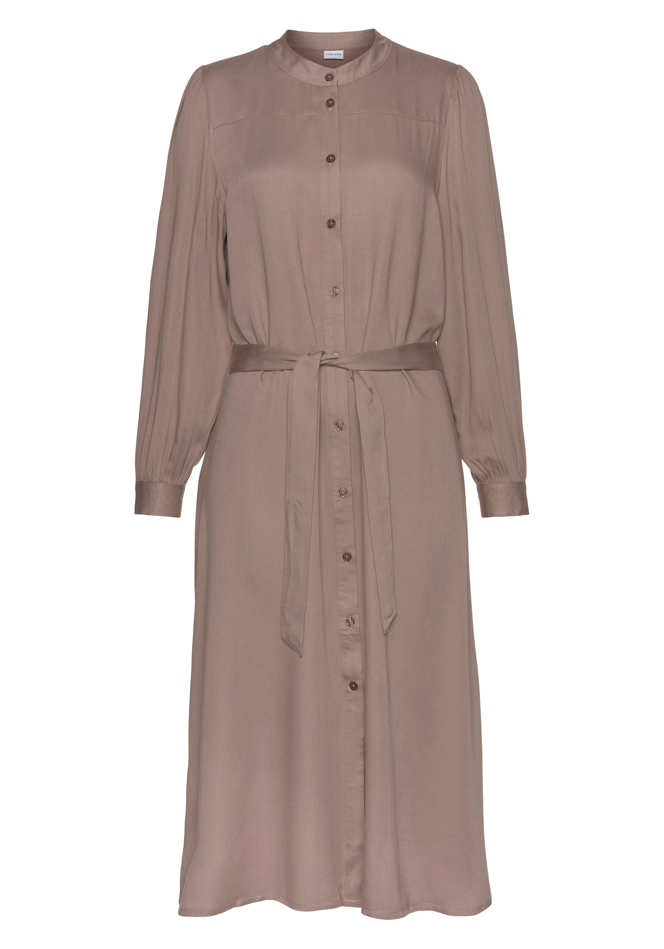 LASCANA Hemdblusenkleid mit Bindegürtel, in lockerer Passform, elegantes So günstig online kaufen