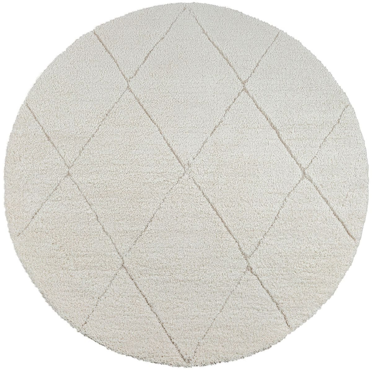 the carpet Teppich »Bahar Shaggy«, rund, 30 mm Höhe, Shaggy eleganter Wohnzimmer Teppich Hochflor