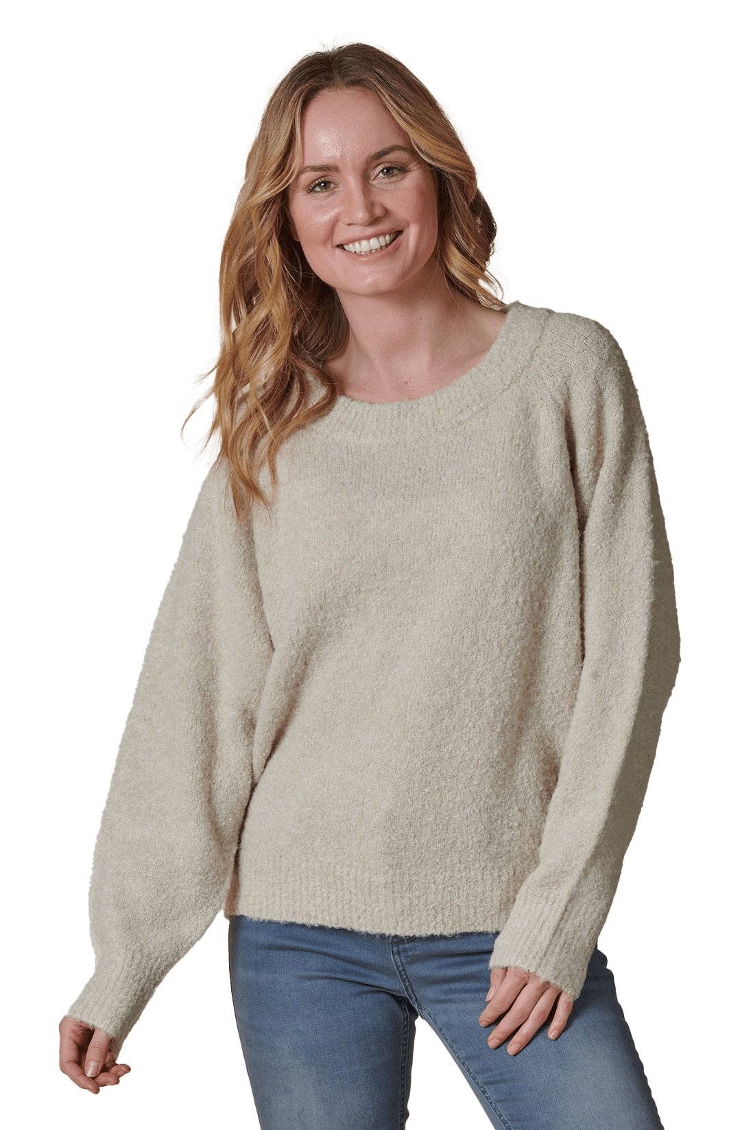 Strickpullover, in melierter Optik