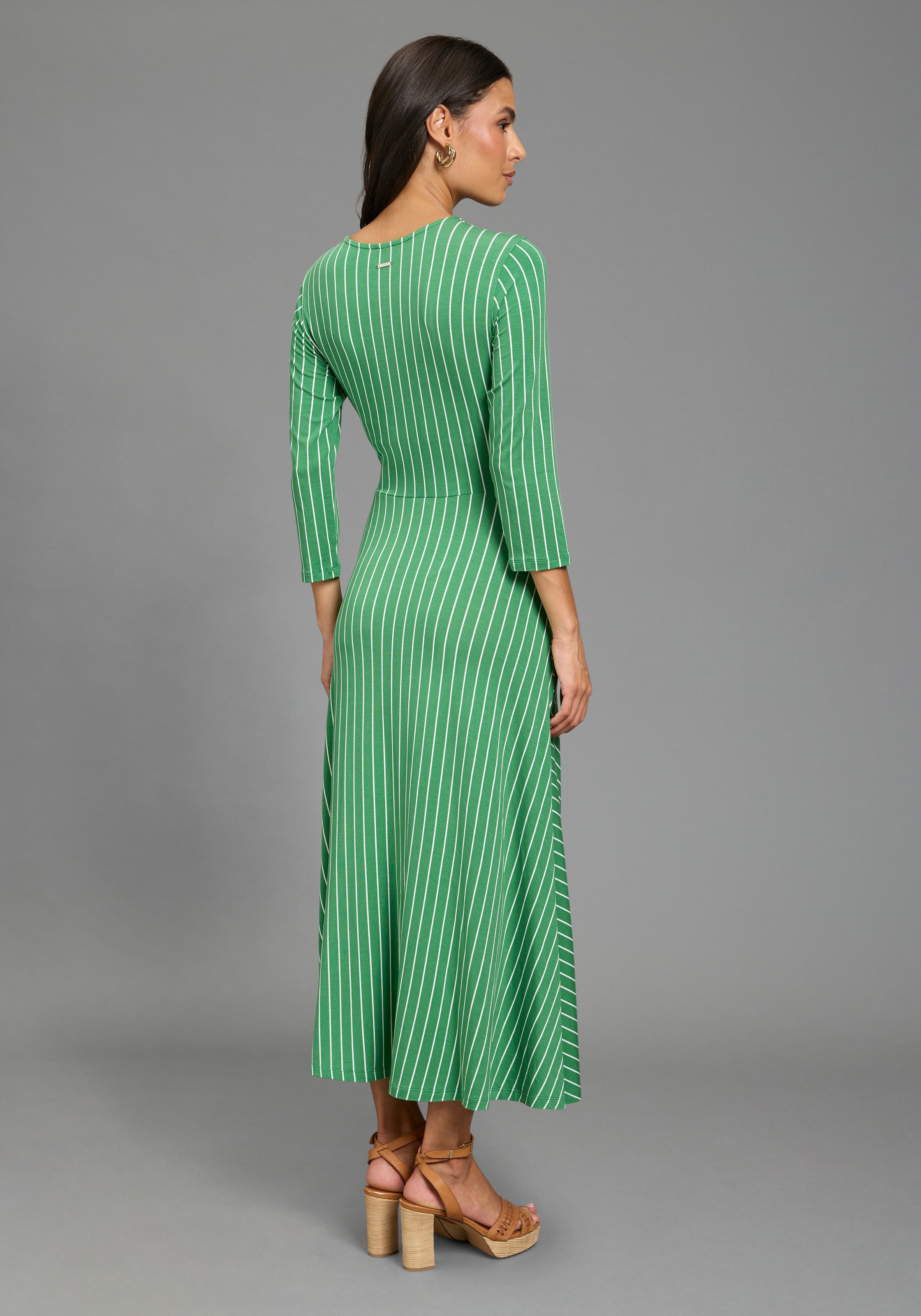 Laura Scott Midikleid im modischen Streifen-Design günstig online kaufen