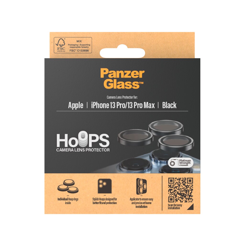 PanzerGlass Kameraschutzglas »Hoops Camera Lens Protector«, für Apple iPhone 13 Pro-Apple iPhone 13 Pro Max, (1 St.)