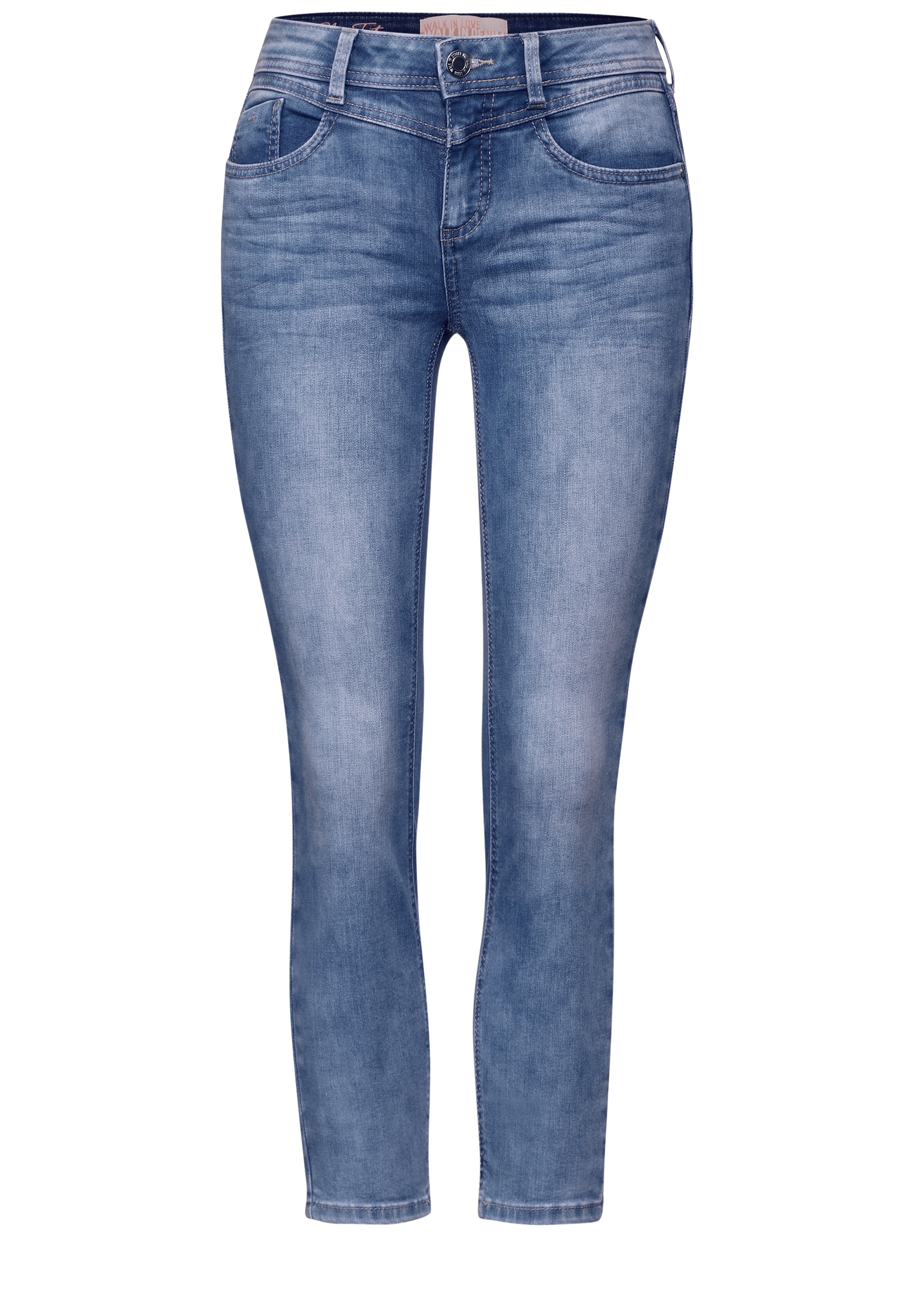 STREET ONE Gerade Jeans, aus Baumwolle mit Stretchanteil