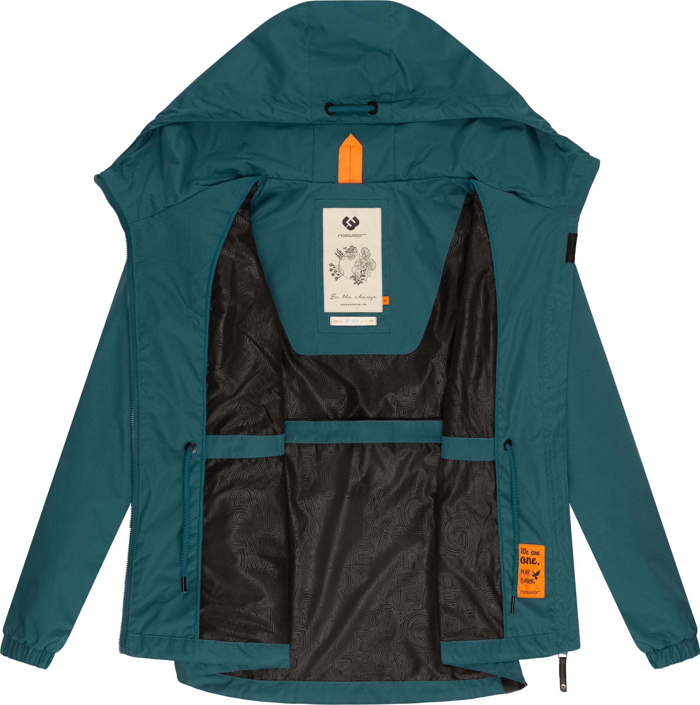 Ragwear Outdoorjacke »Danka«, mit Kapuze, Wasserdichte Übergangsjacke mit großer Kapuze