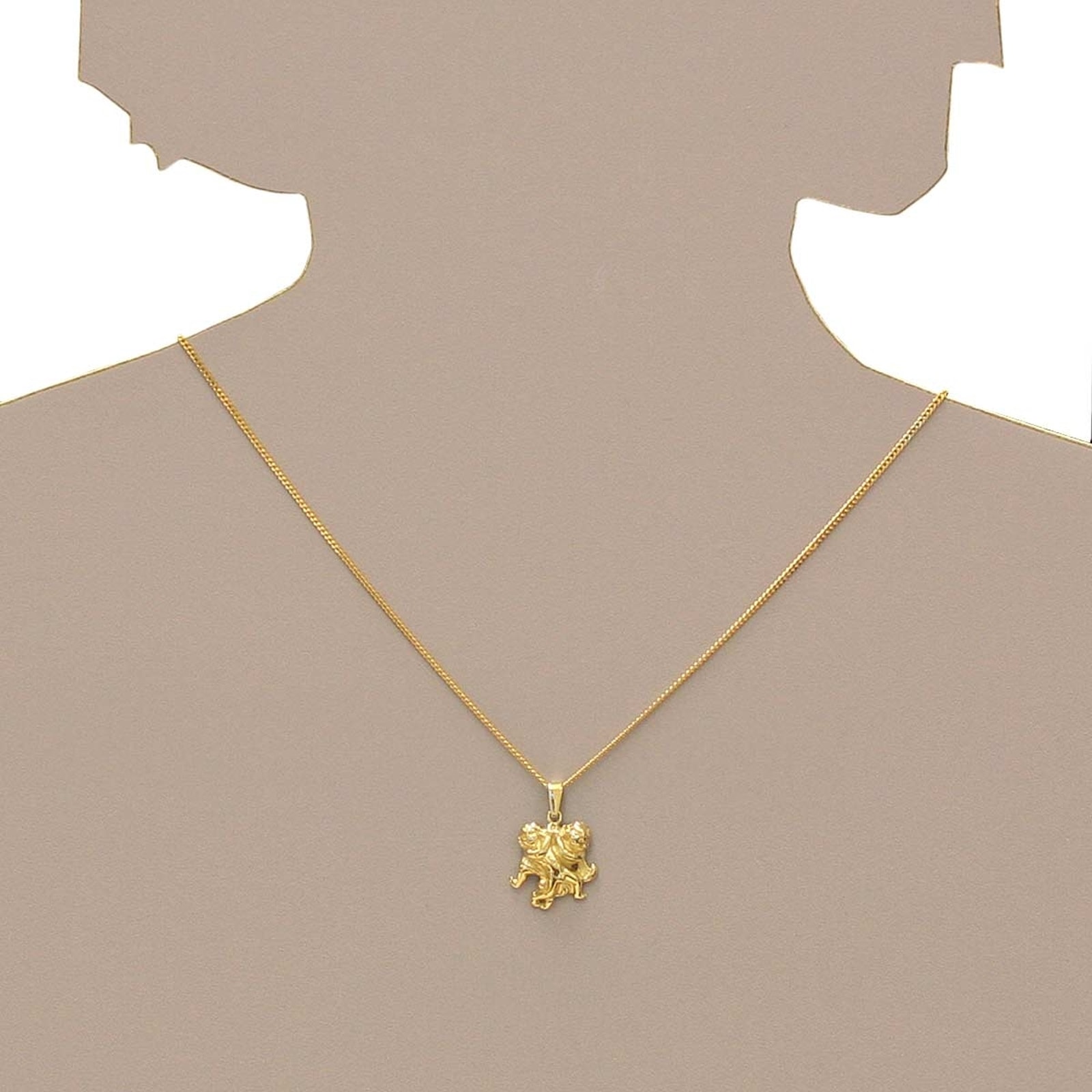 OSTSEE-SCHMUCK Kette und Anhänger Set »- Tierkreiszeichen Zwillinge - Gold 333/000 -,«