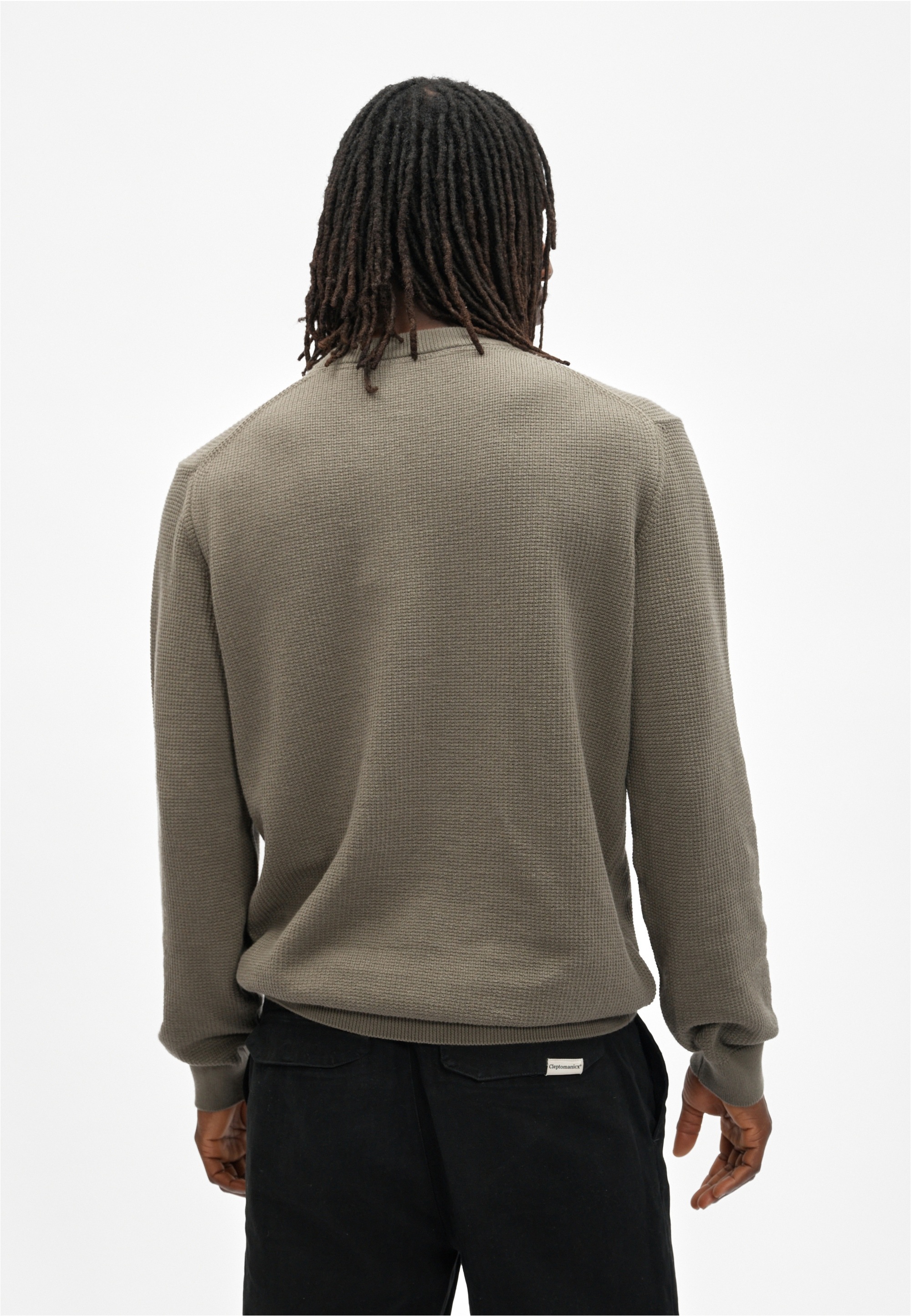 Cleptomanicx Strickpullover »Purl Knit« mit klassischem Rundhalsausschnitt