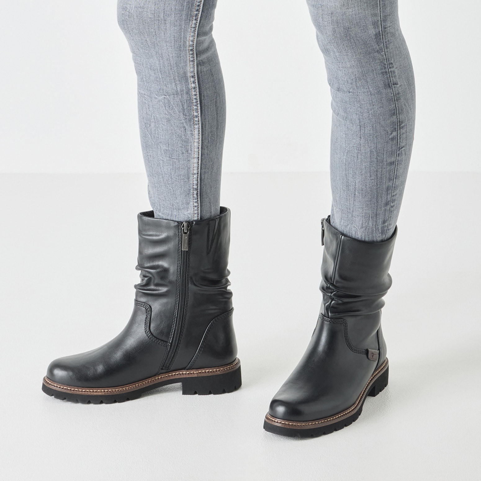 Tamaris Stiefelette  , Blockabsatz, Kurzstiefel, Boots in veganer Verarbeitung
