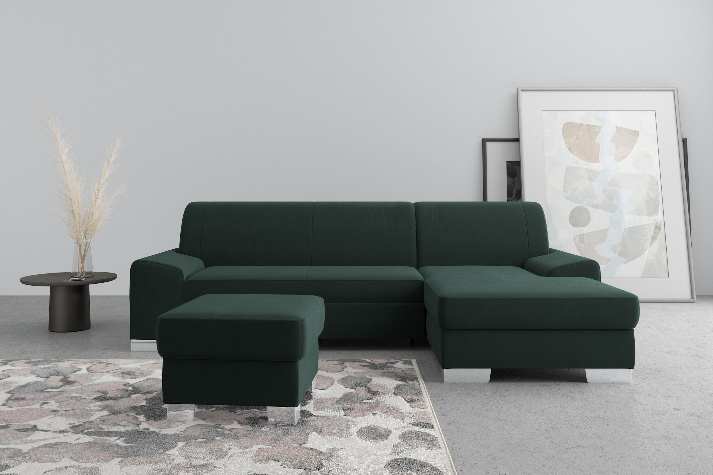 DOMO collection Ecksofa "Anzio L-Form, whlw. Bettfunktion, Federkern, hochw günstig online kaufen