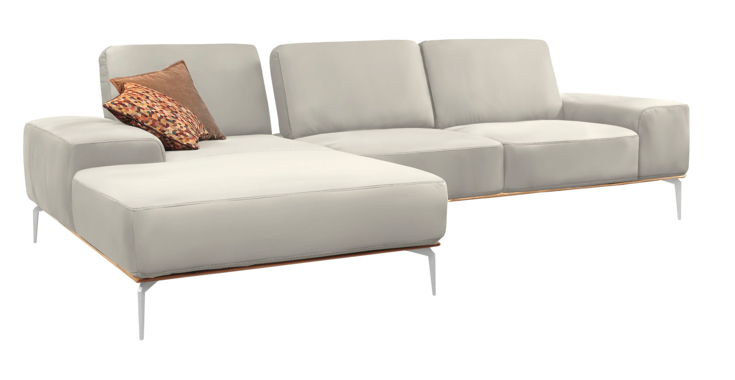 W.SCHILLIG Ecksofa "run, Designsofa mit tollem Sitzkomfort, bequem, L-Form" günstig online kaufen