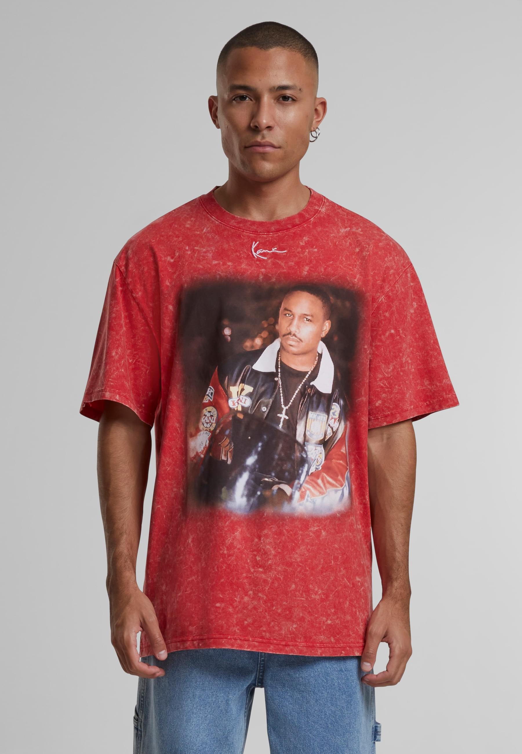 Karl Kani T-Shirt »Karl Kani Herren KU242-008-1 Tiny Signature Print Tee«, (1 tlg.)