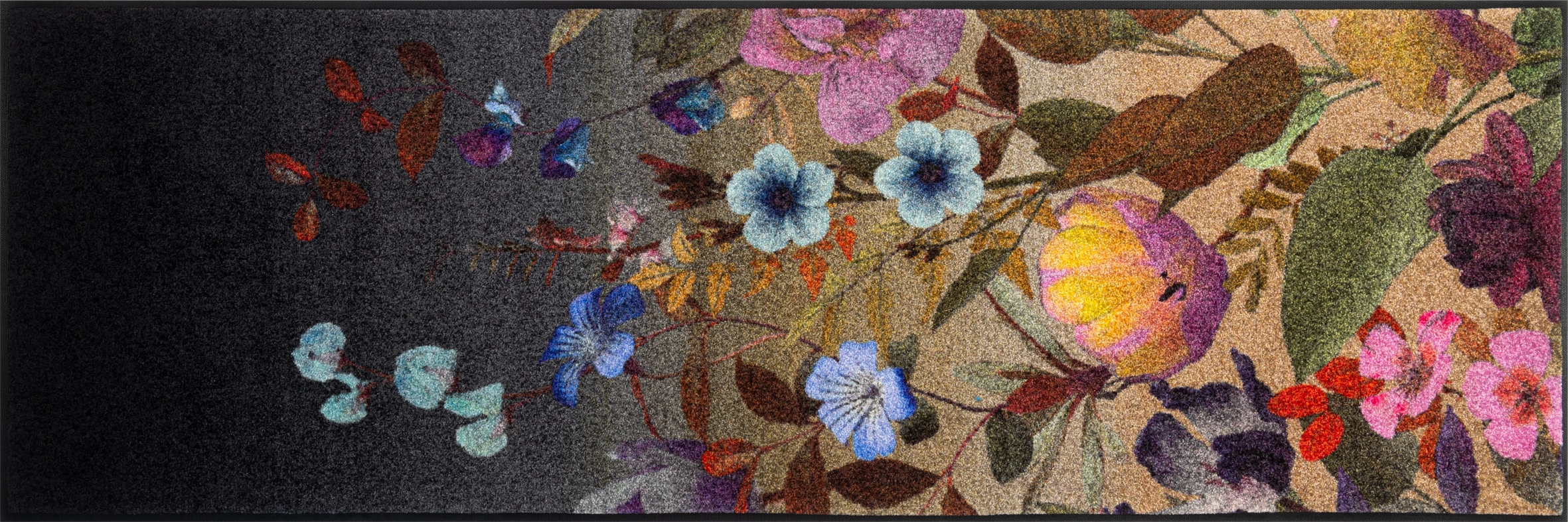 wash+dry by Kleen-Tex Läufer "Midnight Blooms" rechteckig 7 mm Höhe günstig online kaufen