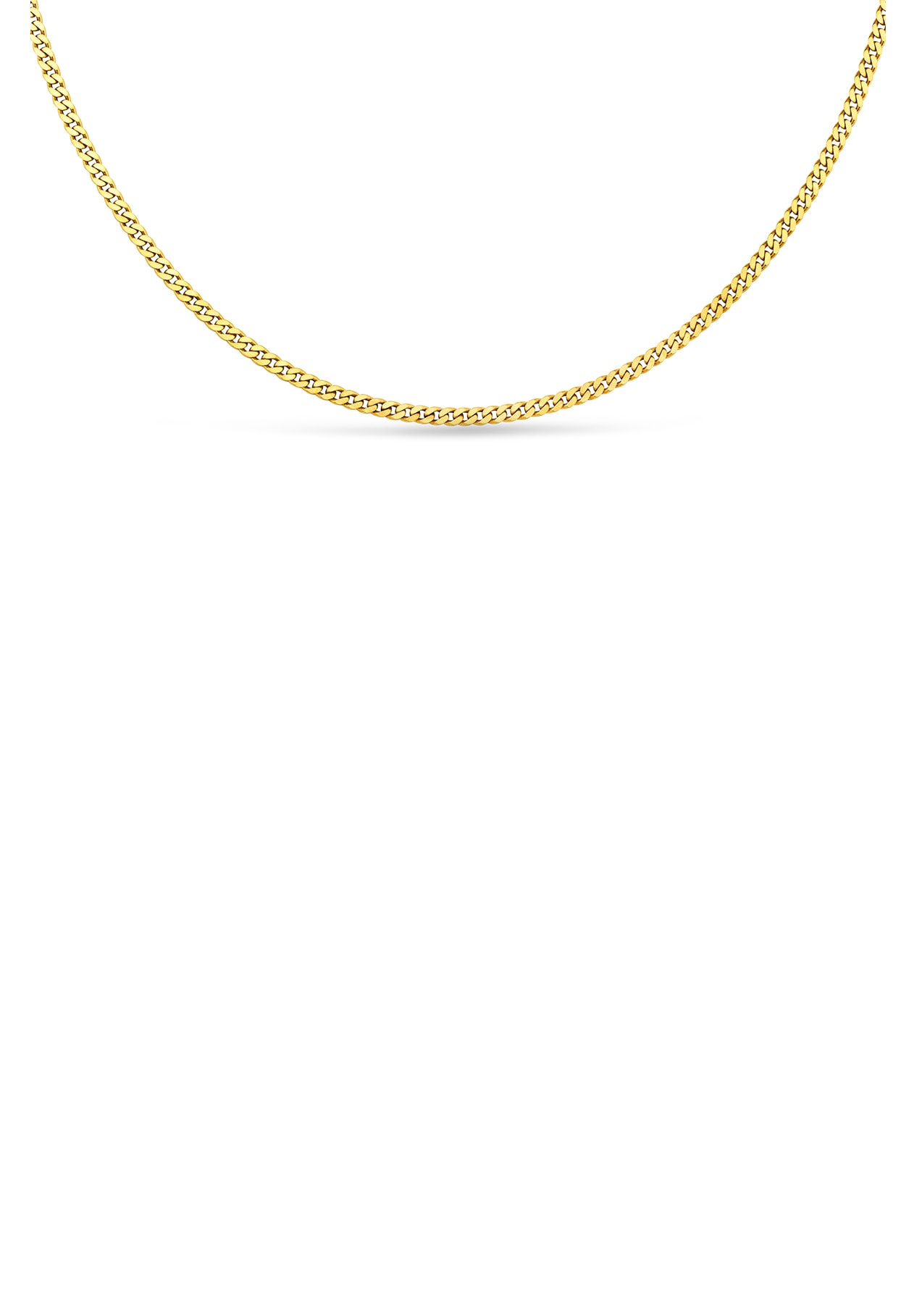 Firetti Collierkettchen »Schmuck Geschenk Gold 333 Halsschmuck Halskette Goldkette Flachpanzer«, Made in Germany