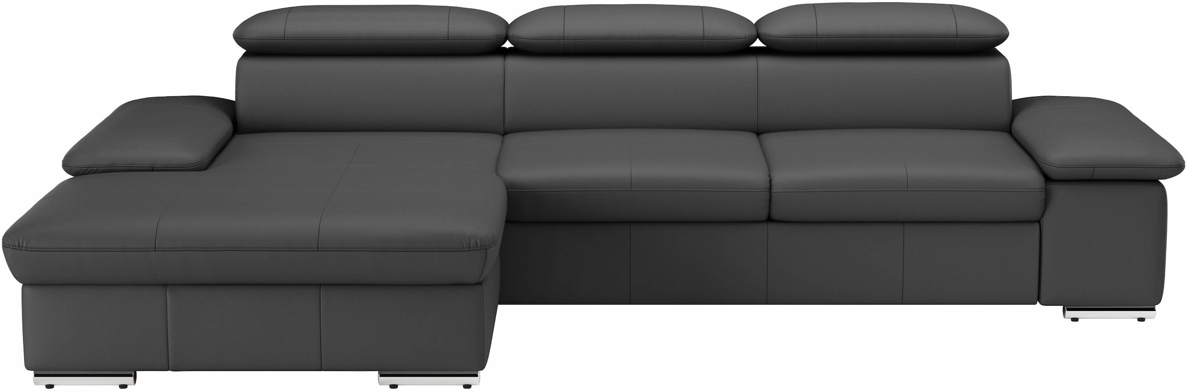 sit&more Ecksofa "Valantine L-Form, B: 286 cm" mit Arm- & Kopfteilverstellung, optional mit Schlaffunktion