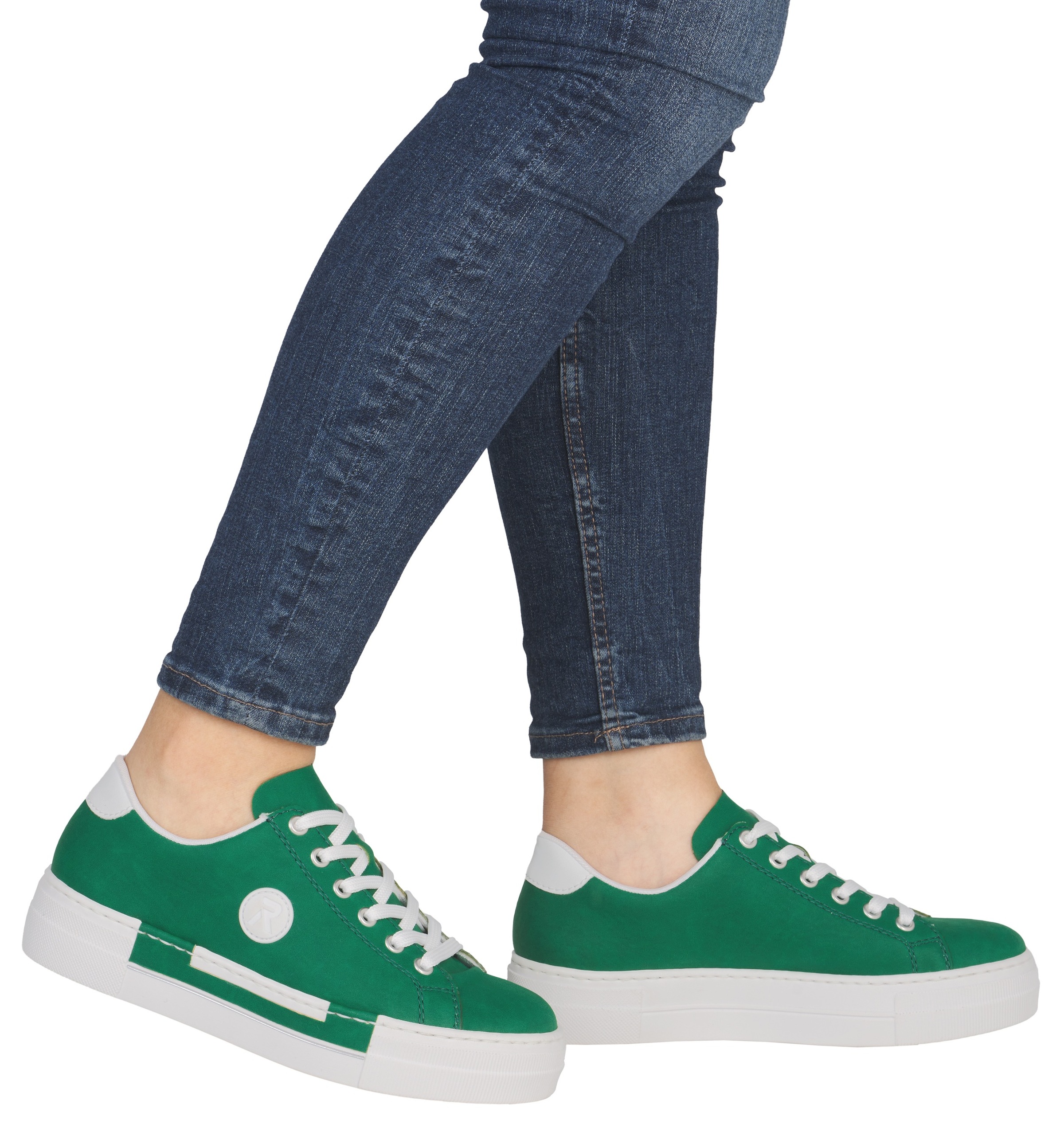 Rieker Sneaker, Freizeitschuh, Halbschuh, Schnürschuh mit Plateausohle günstig online kaufen