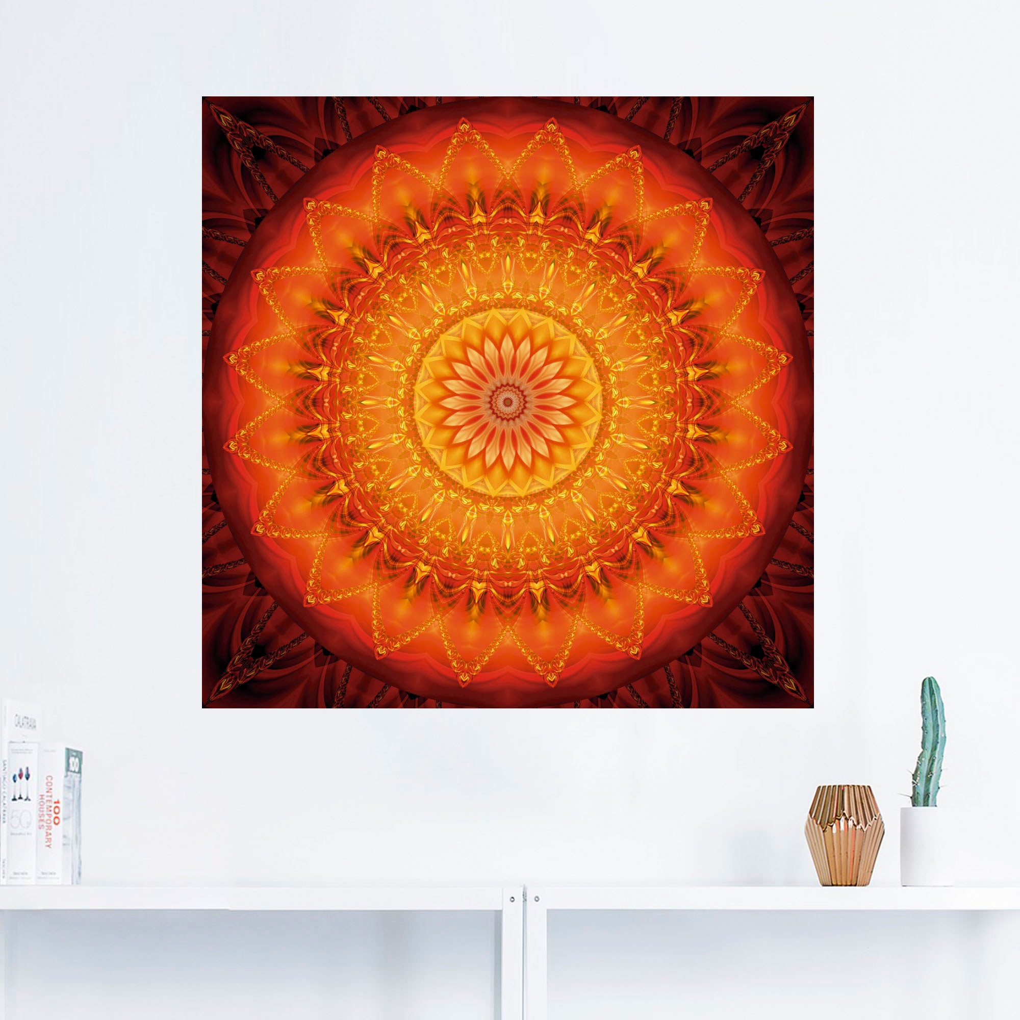 Artland Wandbild »Mandala Energie 1«, Muster, (1 St.), als Leinwandbild, Poster, Wandaufkleber in verschied. Größen