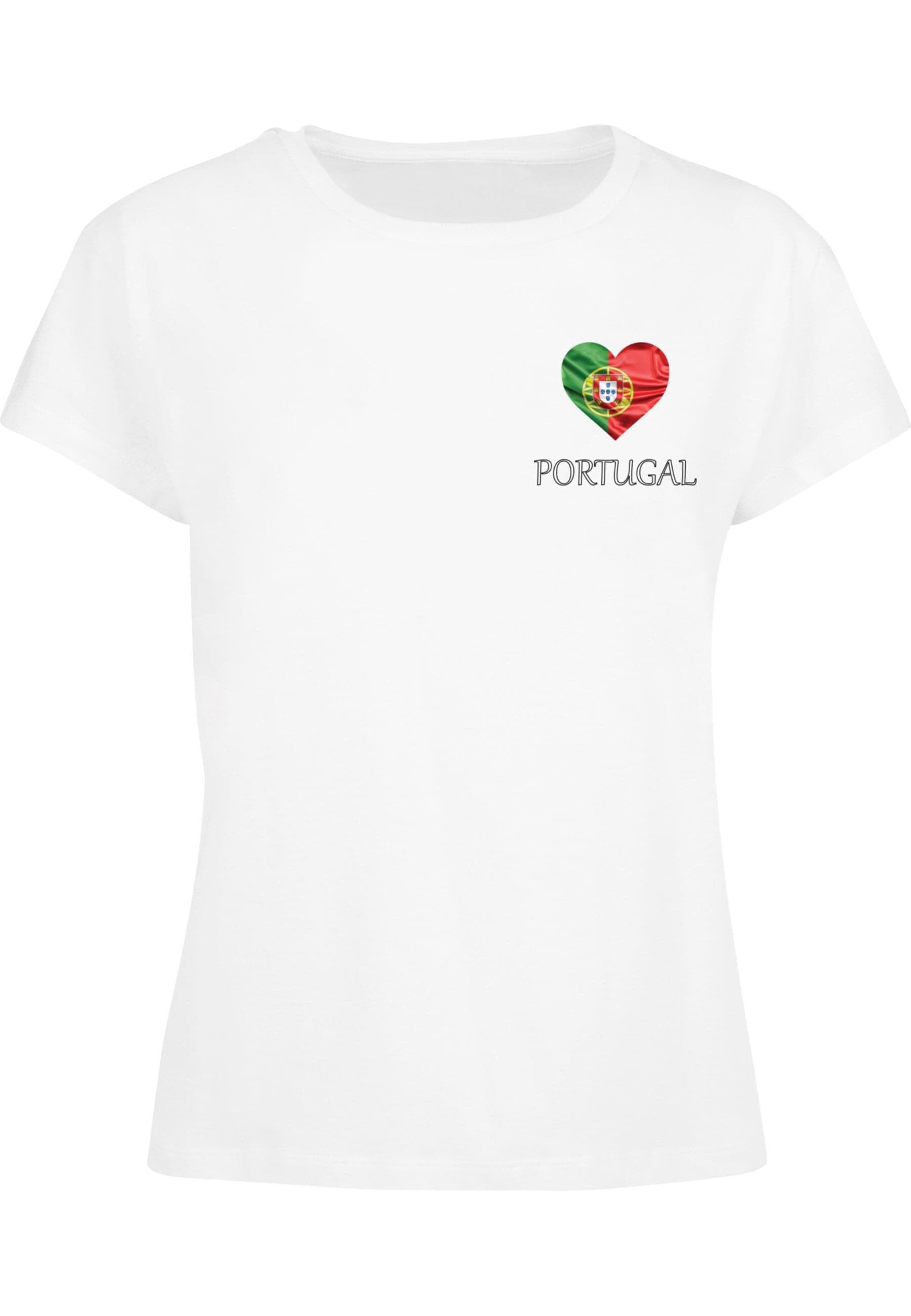 Merchcode T-Shirt "Merchcode Ladies Merchcode Football - Portugal T-shirt", günstig online kaufen