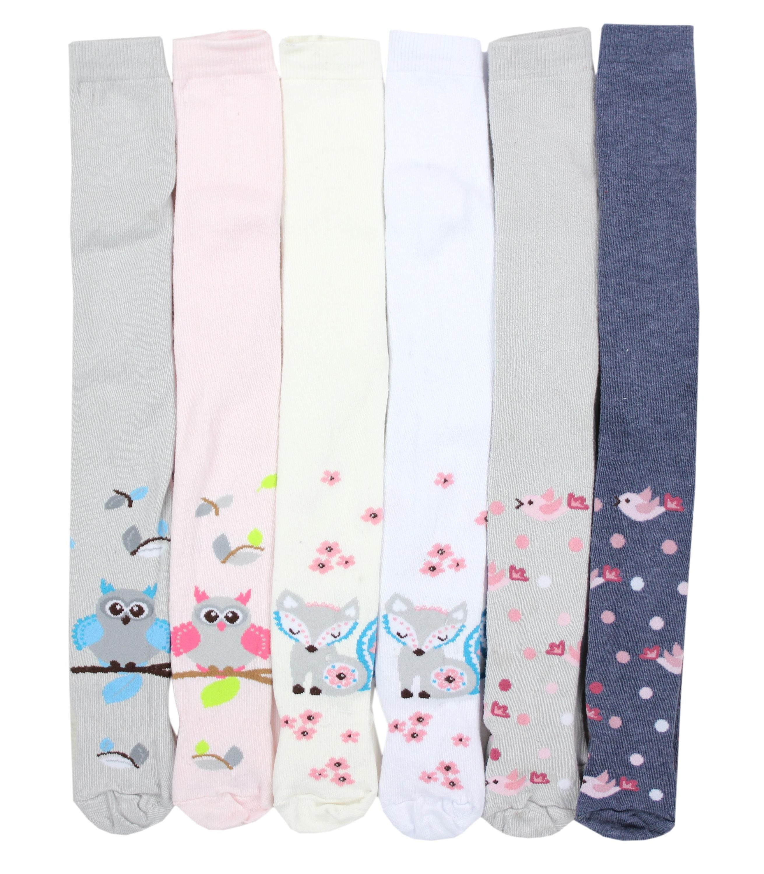 TupTam Strickstrumpfhose "Strumpfhose Mädchen Strickstrumpfhosen Bunt Gemustert 6er Pack"