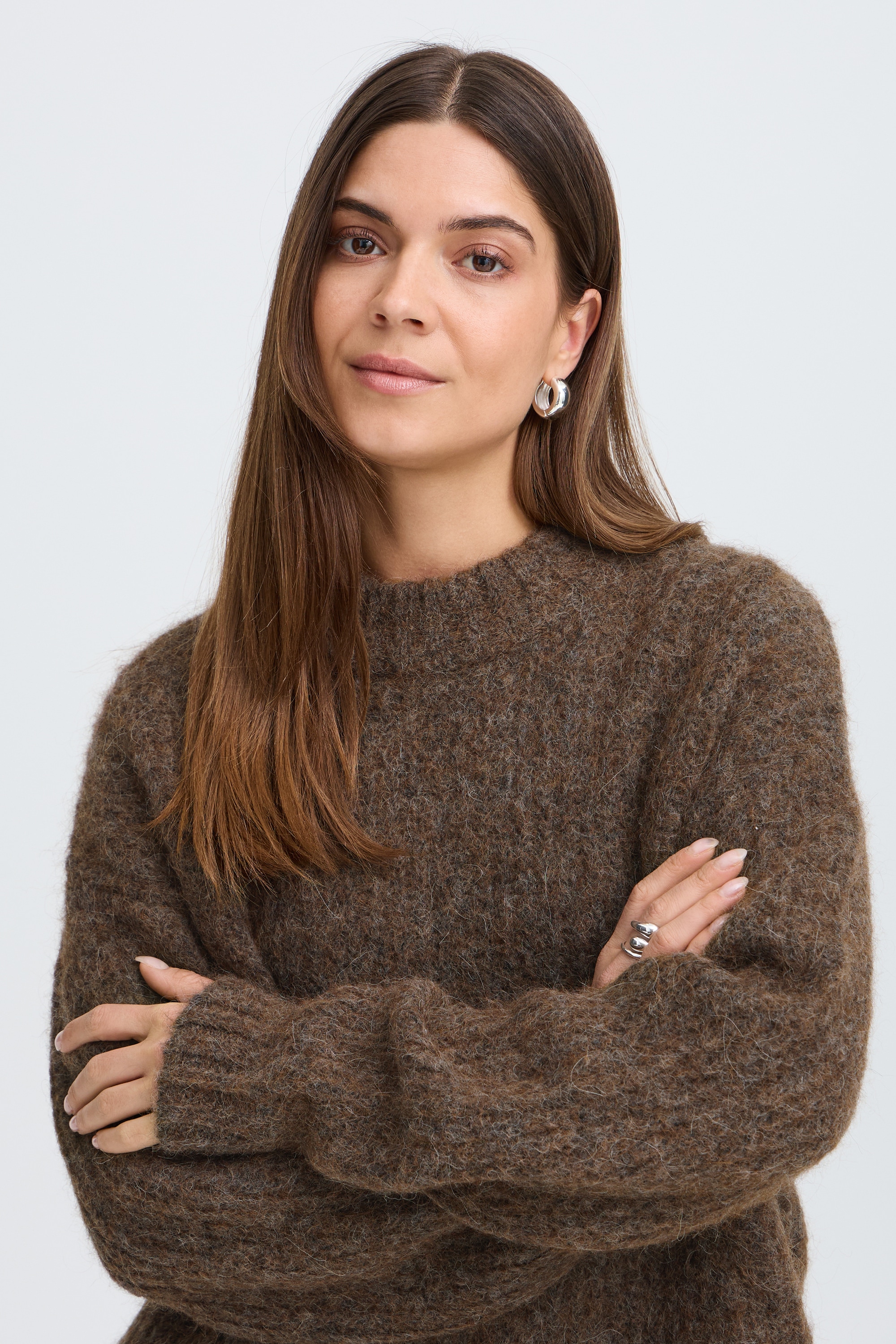 Pulz Jeans Strickpullover »Damen Langarm PZGEORGIE«