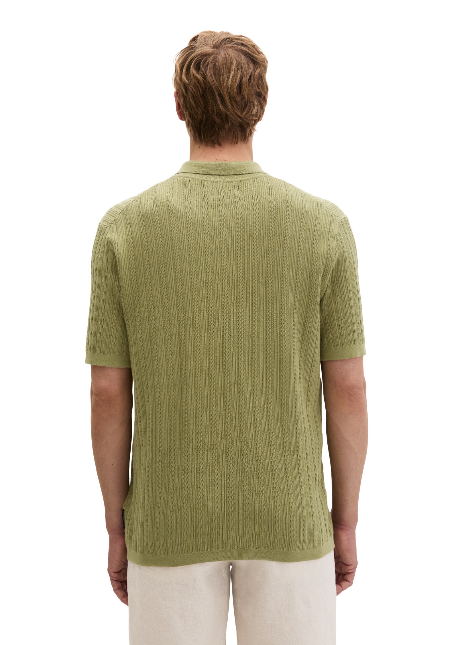 Marc O'Polo Poloshirt »mit vertikaler Strickstruktur«