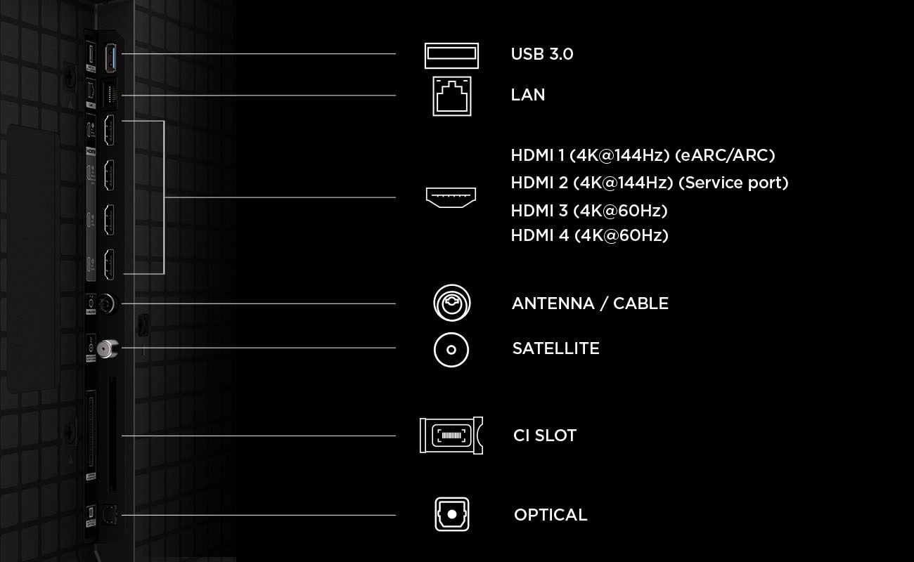 TCL LED-Fernseher »98T8D« 248 cm/98 ″ Smart-TV