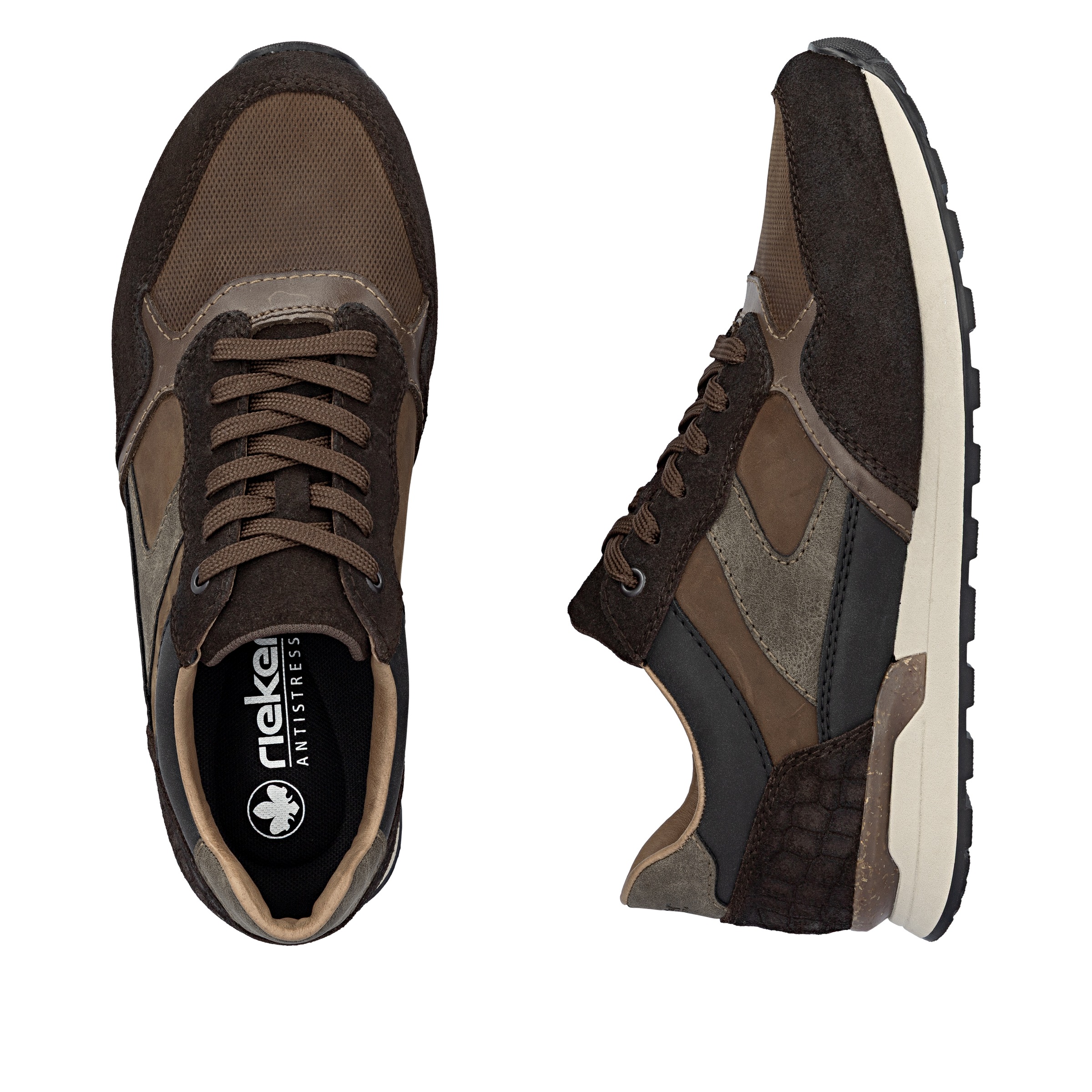 Rieker Sneaker, Halbschuh, Schnürschuh, Freizeitsneaker mit weichem Schaftr günstig online kaufen