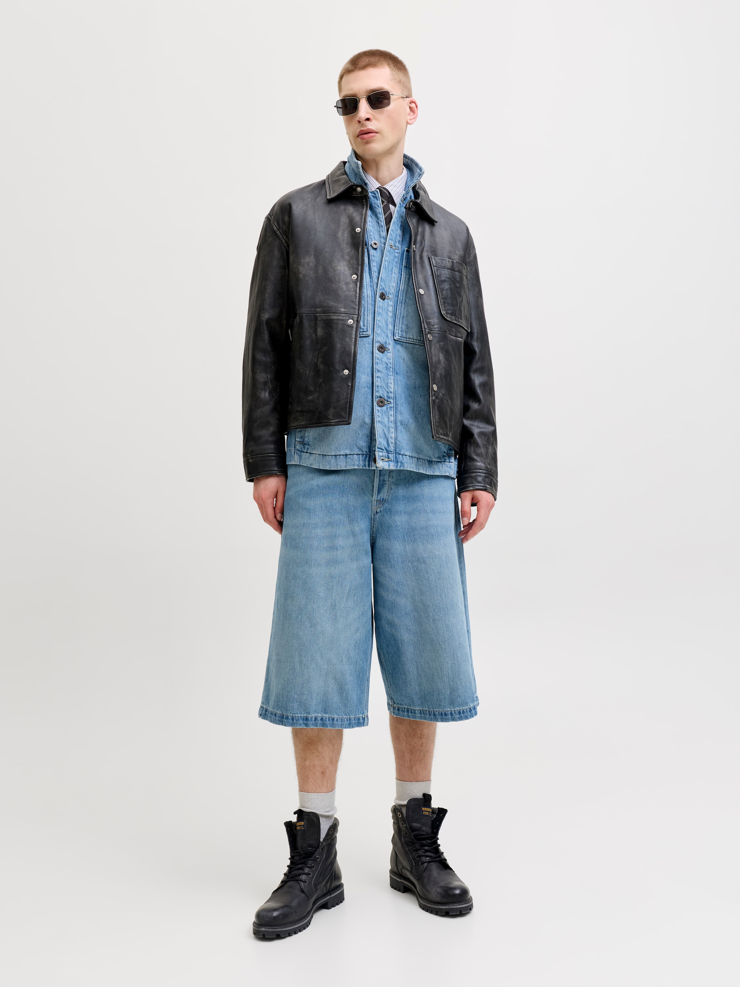 Jack & Jones Jeansbermudas »JJIBILLY JJLUCA JORTS AKM 793 LN« Baumwolle