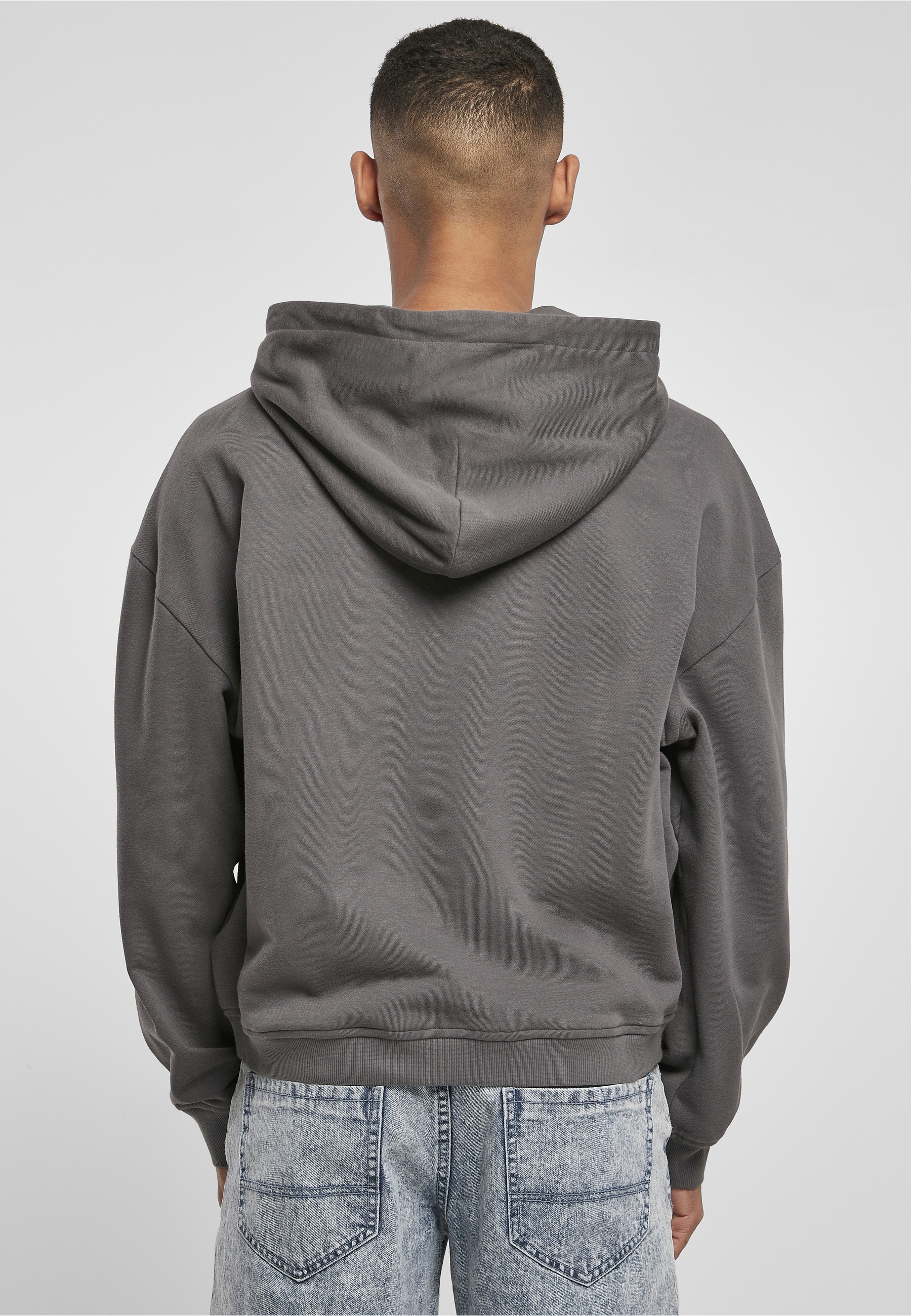 URBAN CLASSICS Kapuzenpullover »Urban Classics Herren Boxy Zip Hoody« 1 Stk.