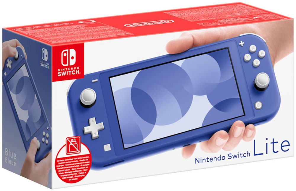 "NINTENDO SWITCH Spielekonsole ""Lite (ohne Netzteil)"", blau, B:20,8cm H:9,11cm T:1,39cm, Spielekonsolen"