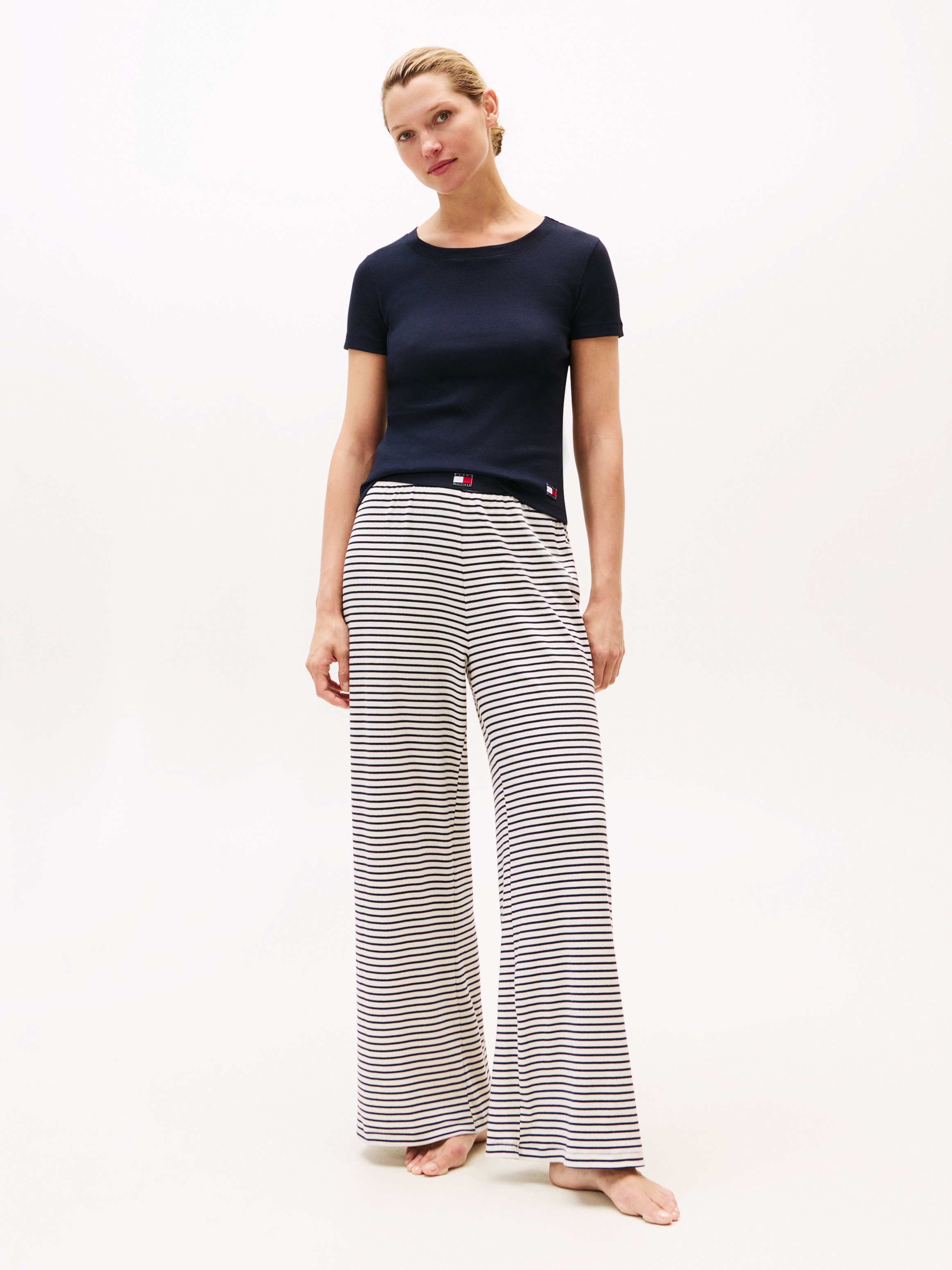 Thumbnail - Tommy Hilfiger Underwear T-Shirt mit Ripp-Struktur, Rundhals