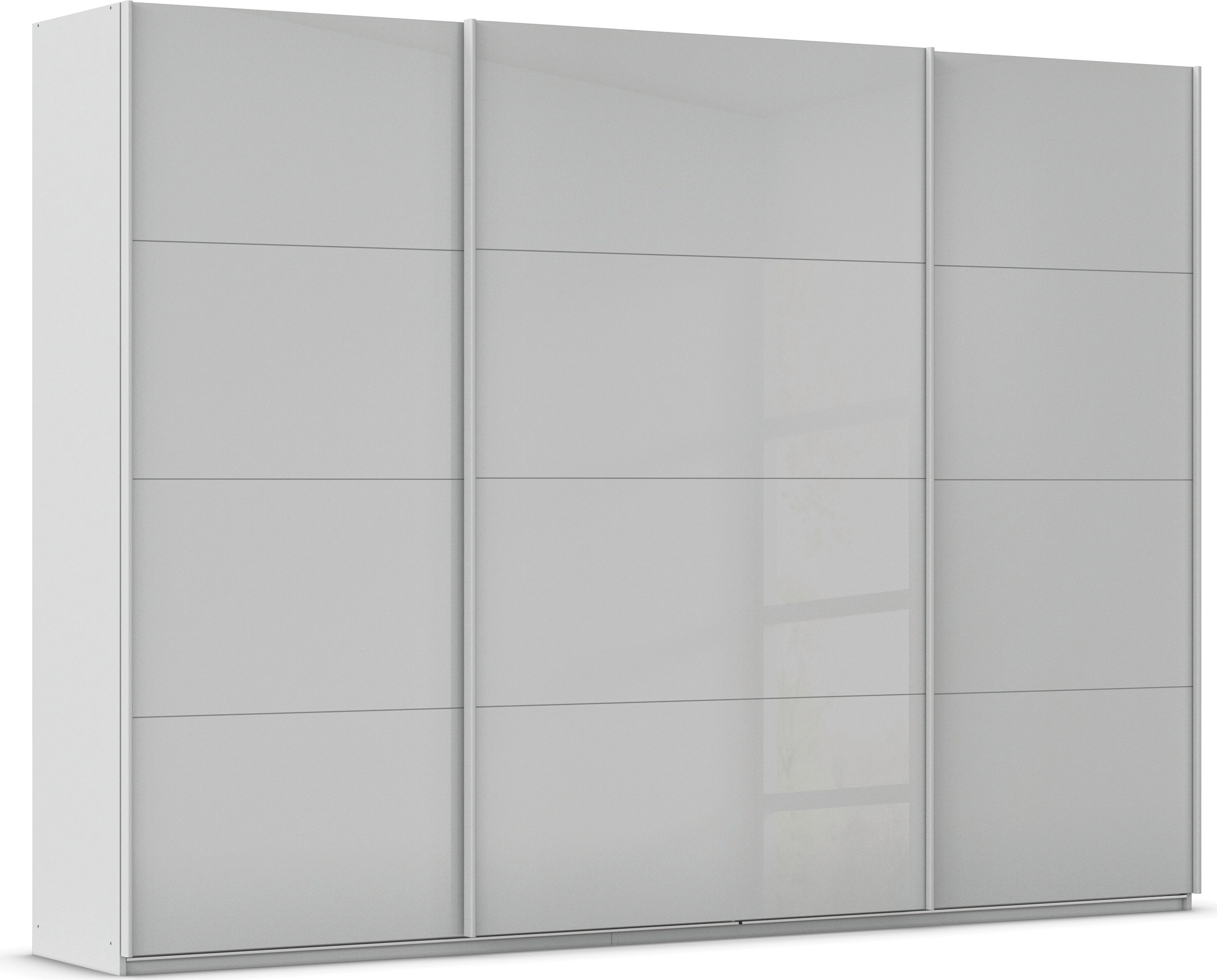 OTTO home Schwebetürenschrank "Kleiderschrank Schrank Garderobe AGORDO mit Glasfront" Breiten 203/271/315/360 cm, Höhen 210/229 cm, durchdachte Innenausstattung, in 4 Breiten und 2 Höhen MADE IN GERMANY