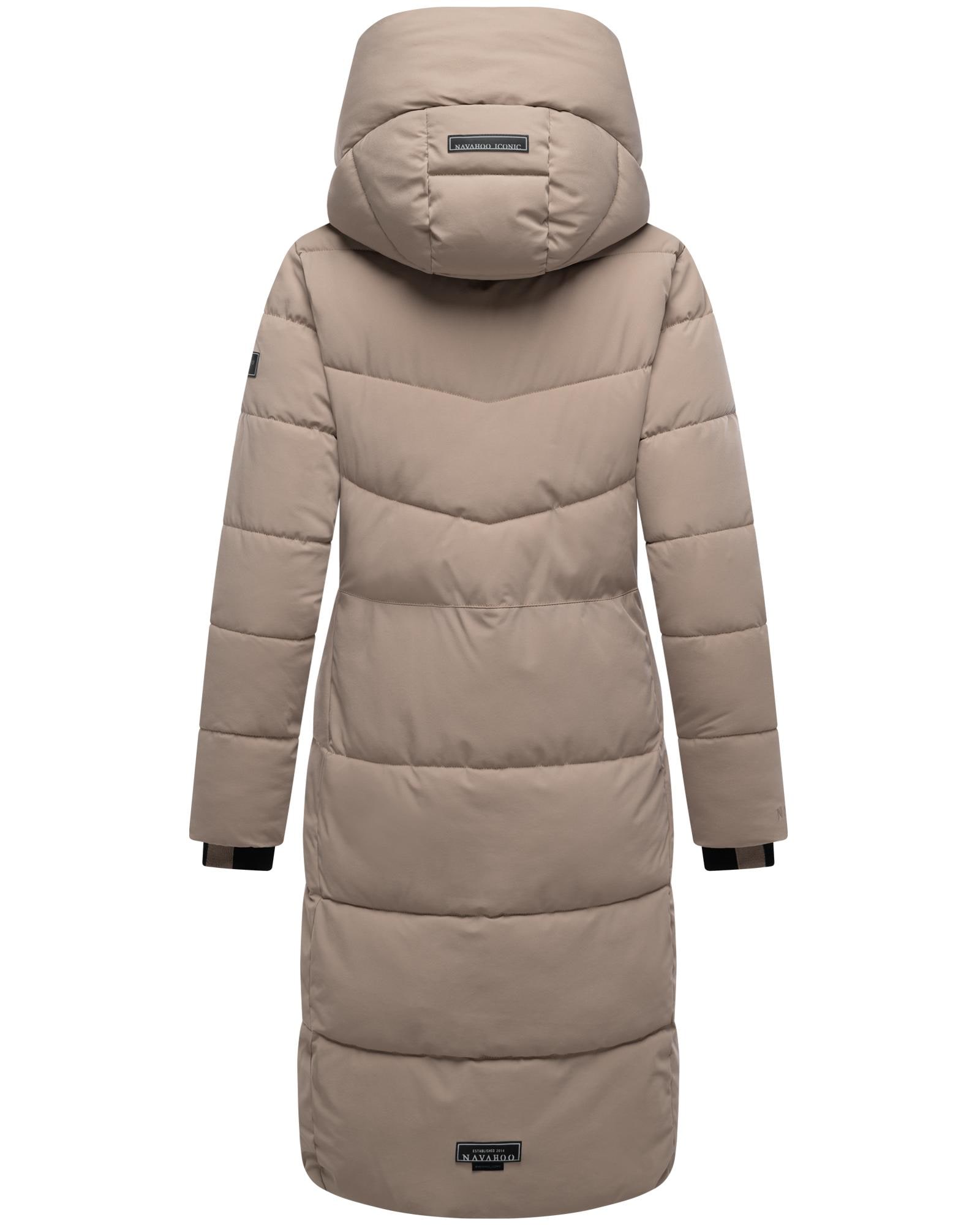 Navahoo Steppmantel »Schokokuss XIV«, Warmer Damen gesteppter Wintermantel mit Kapuze