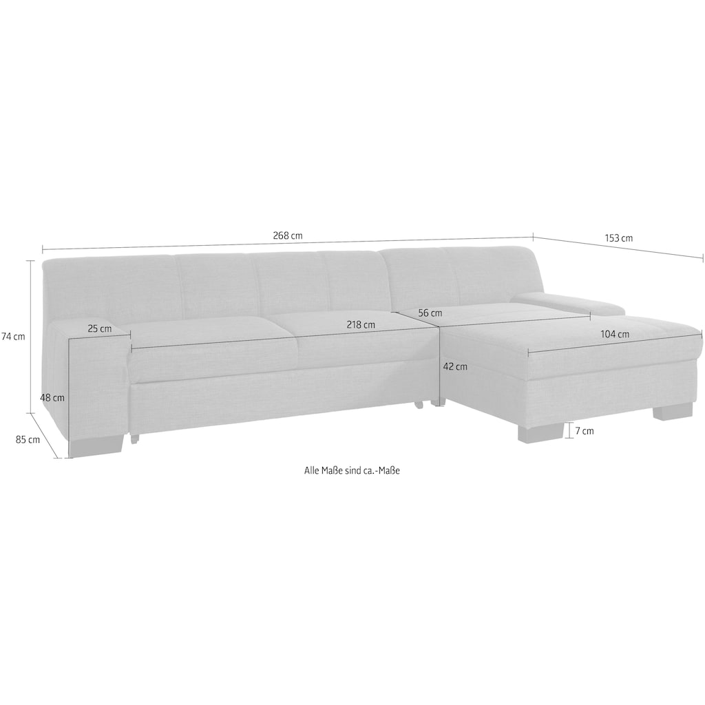 DOMO collection Ecksofa »Norma L-Form«