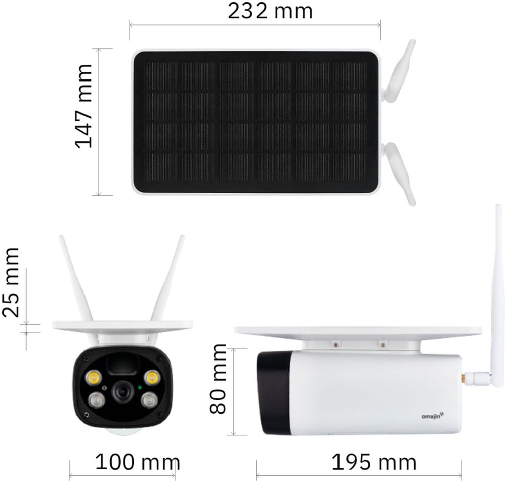 Netatmo Überwachungskamera »Solar OMA-OSC-01-EU Solar mit Akku«, Außenbereich