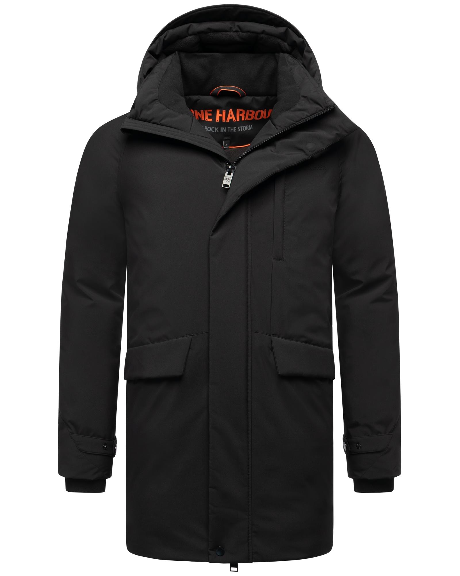 Stone Harbour Wintermantel »Emriis XX« Warmer Herren Mantel mit Magnet-Knöpfen