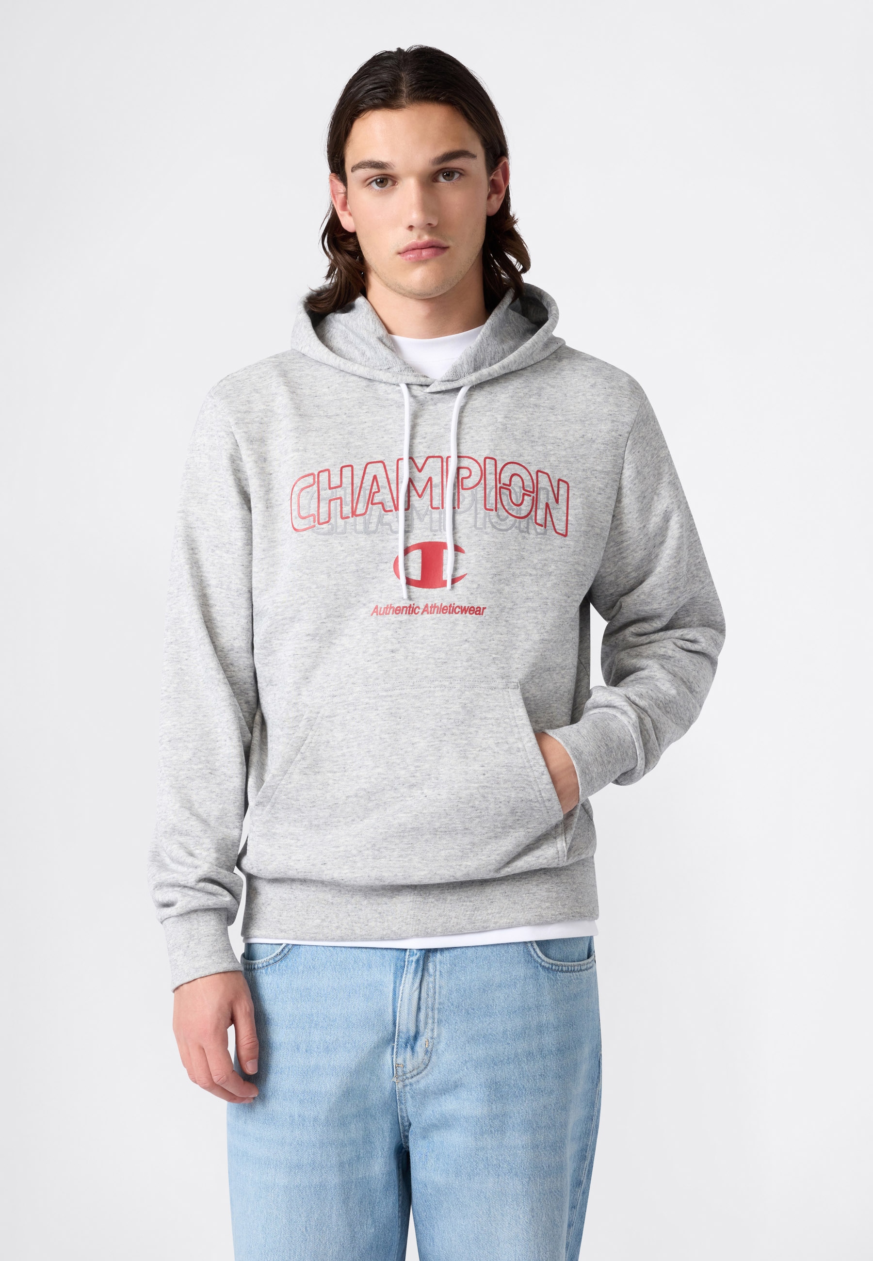 Champion Kapuzensweatshirt "Graphic Terry Hoodie", mit Rundhalsausschnitt, aus Baumwolle und Polyester