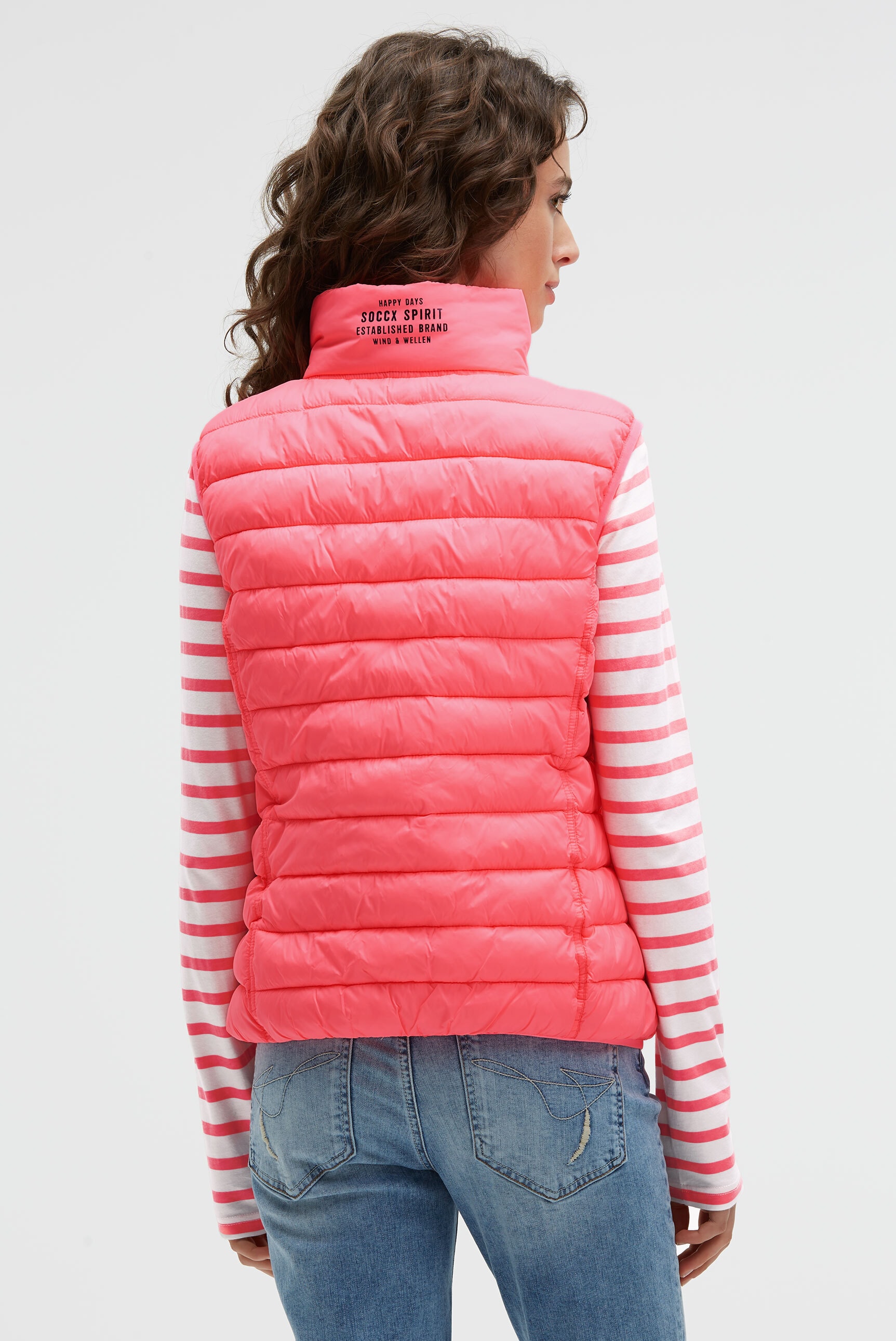 SOCCX Steppweste mit elastischem Saumabschluss