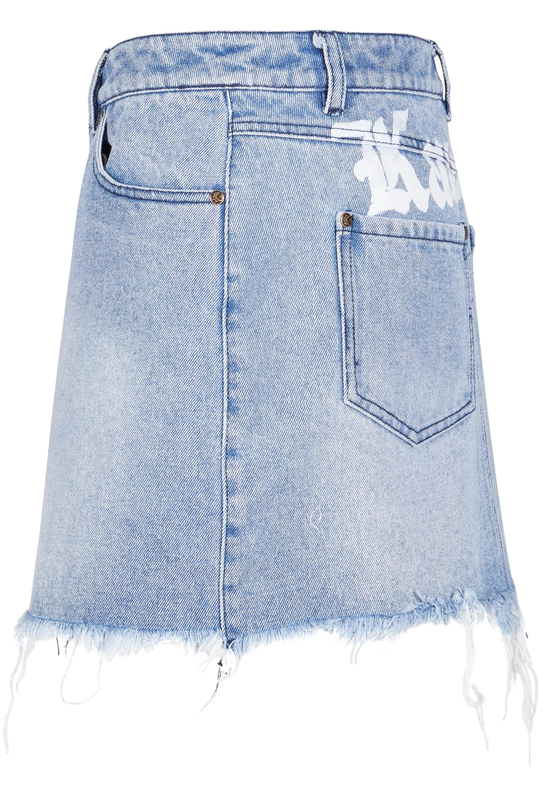 Karl Kani Sommerrock »Karl Kani Damen Karl Kani OG Old English Denim Skirt«, (1 tlg.)