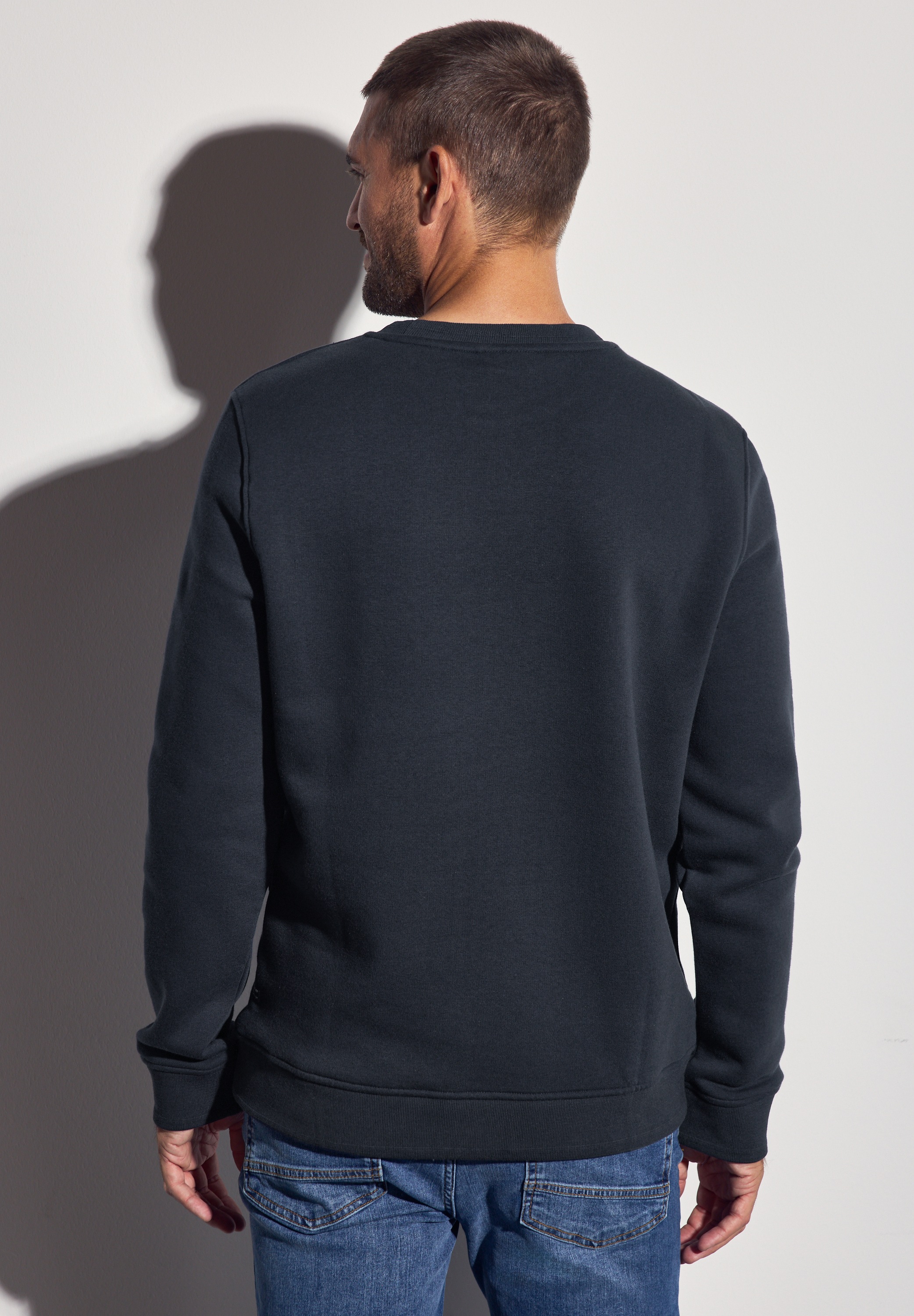 STREET ONE MEN Sweatshirt, mit Wording-Print günstig online kaufen