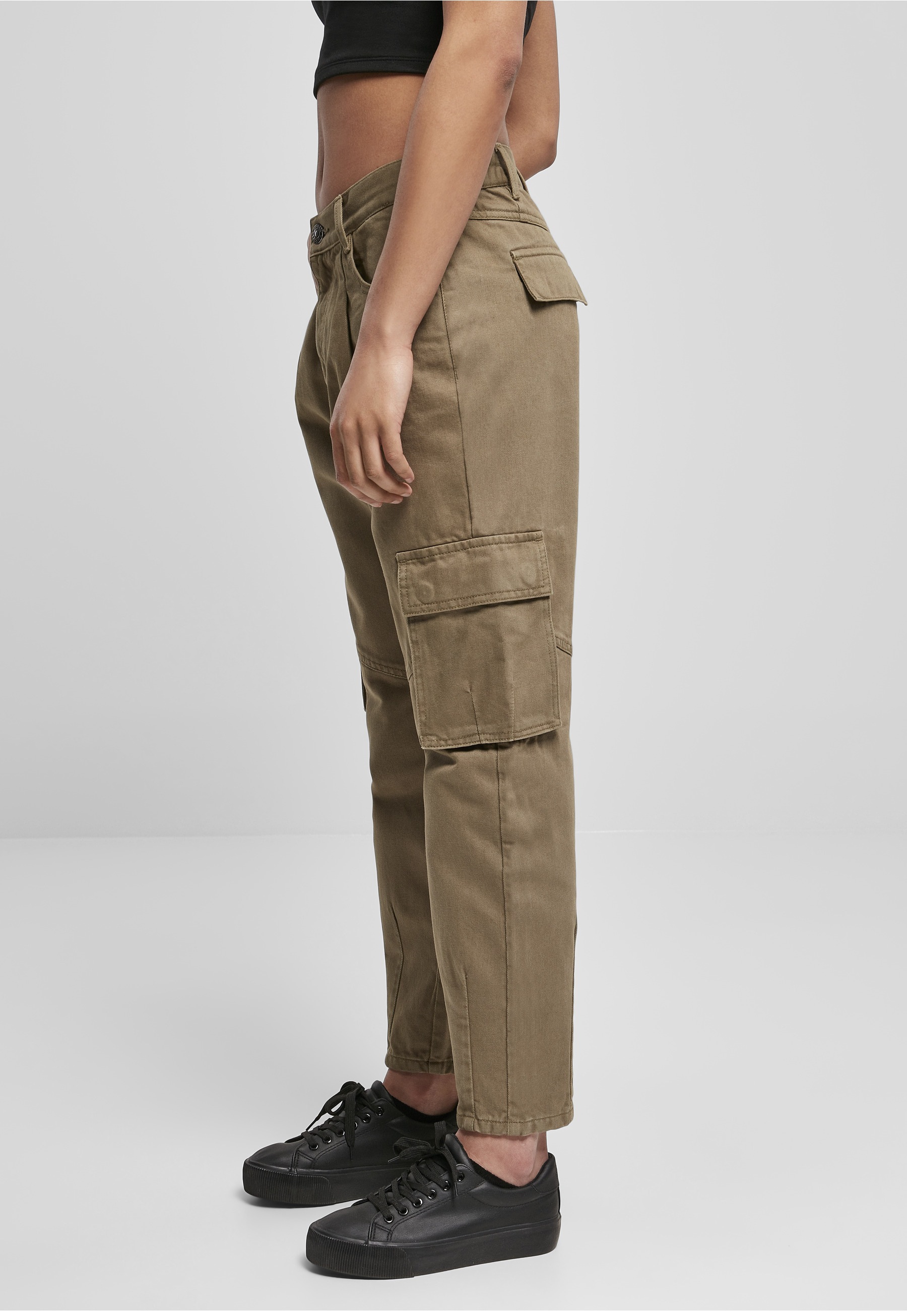 URBAN CLASSICS Cargohose »Urban Classics Damen Ladies Ballon Fit Cargo Twill Pants«
