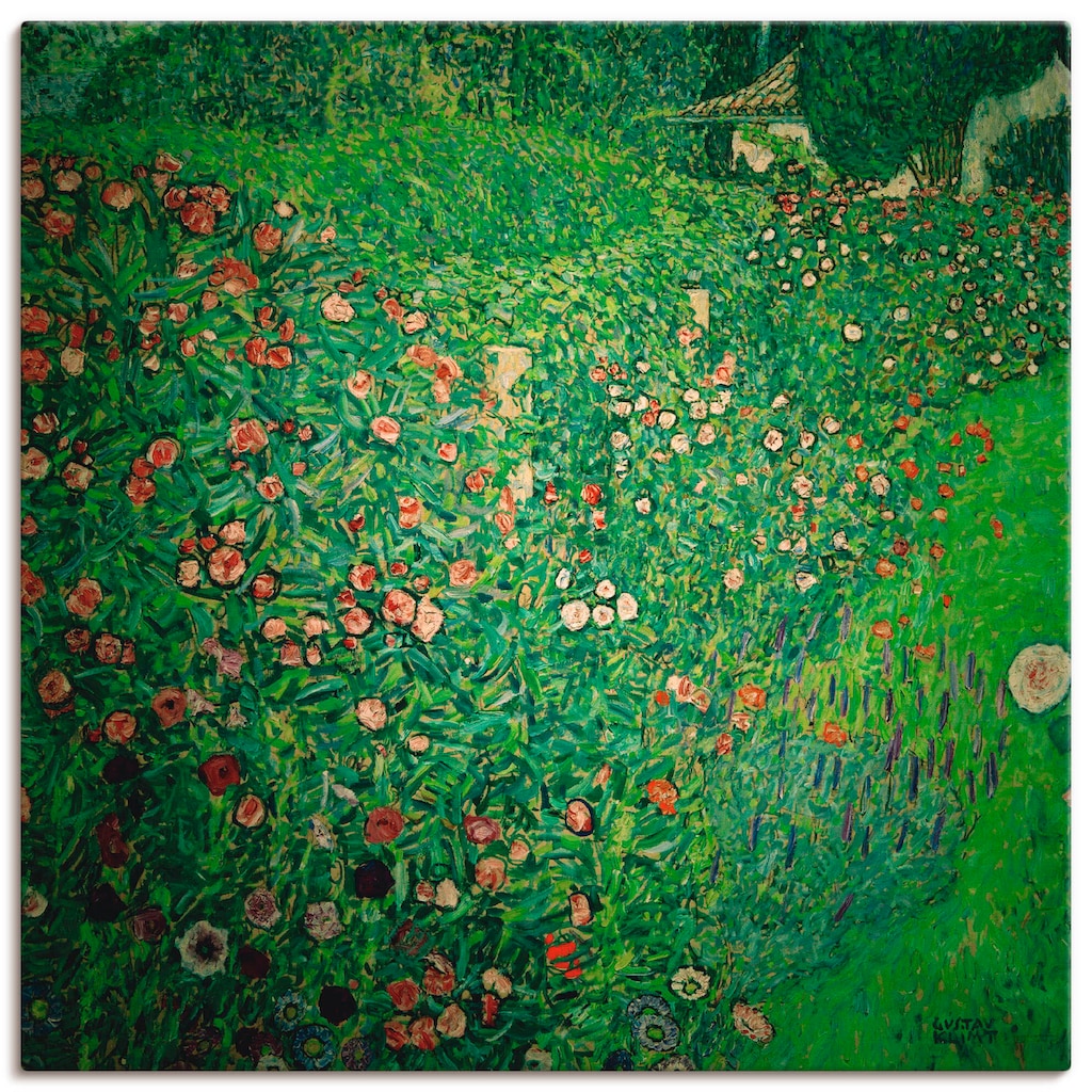 Artland Leinwandbild »Italienische Gartenlandschaft«, Garten, (1 St.)