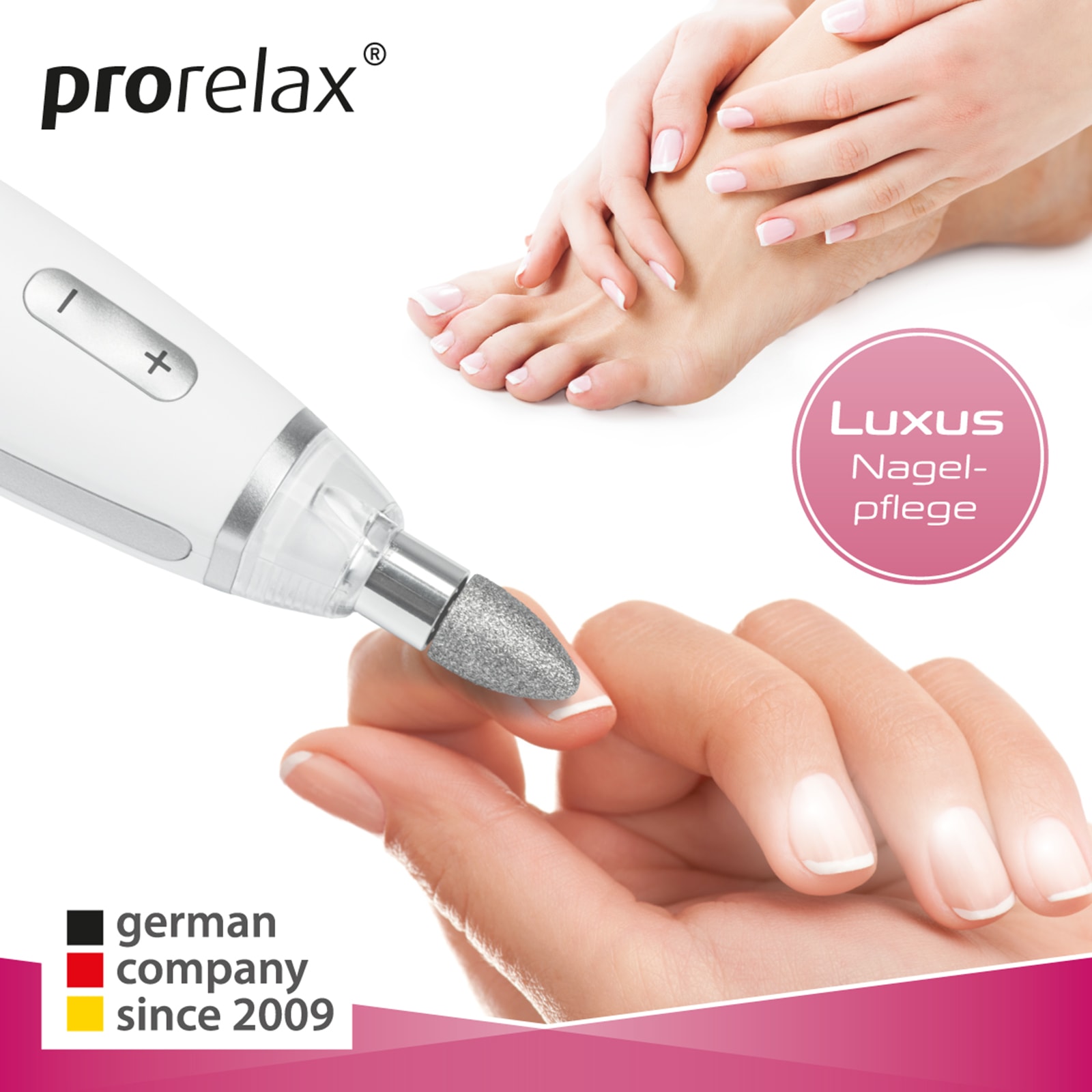 prorelax Maniküre-Pediküre-Set »52248 Deluxe«, 15 Aufsätze, Mit Alukoffer