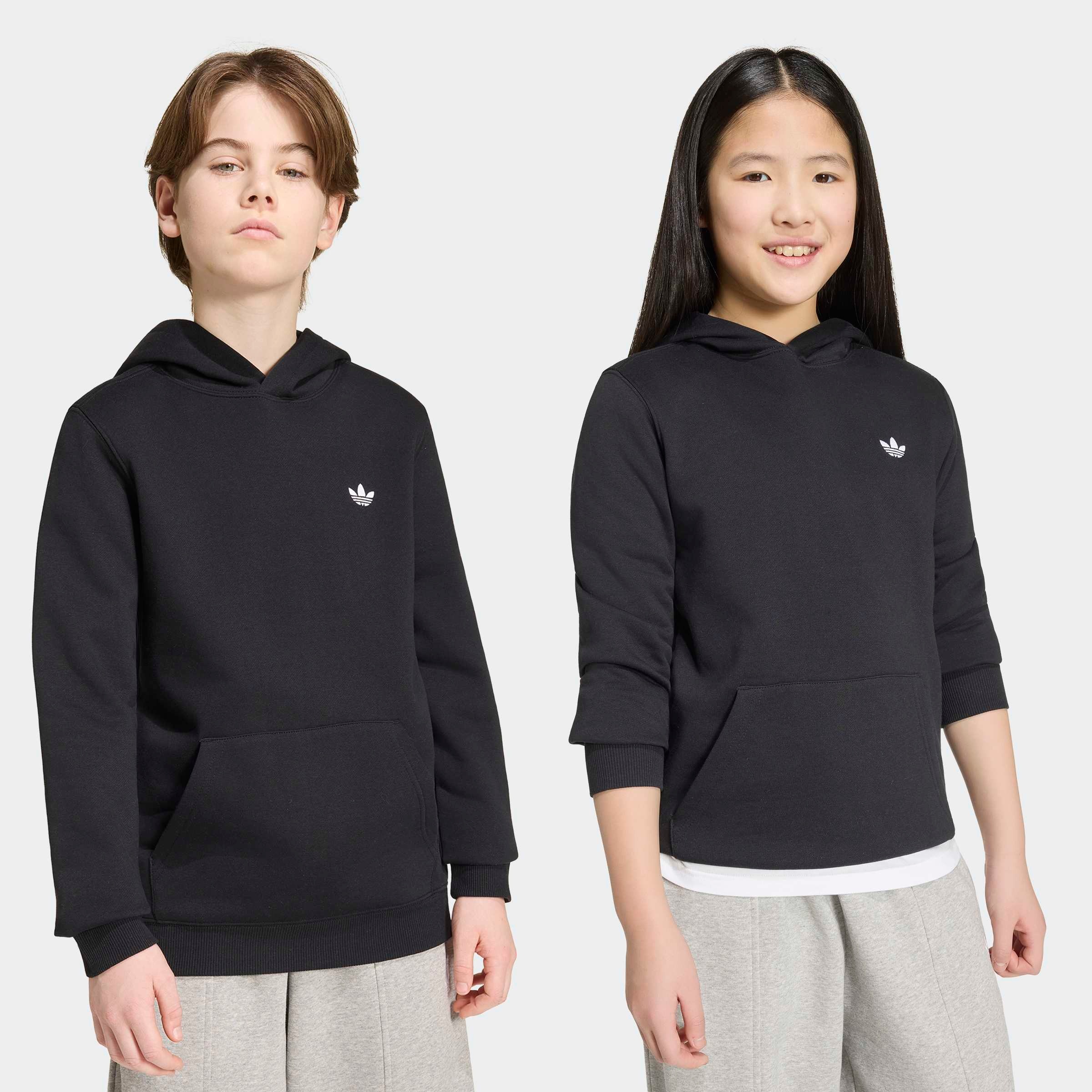 adidas Originals "REGULAR HOODIE", für Kinder, mit Kapuze, ohne Verschluss, aus Baumwolle und Polyester